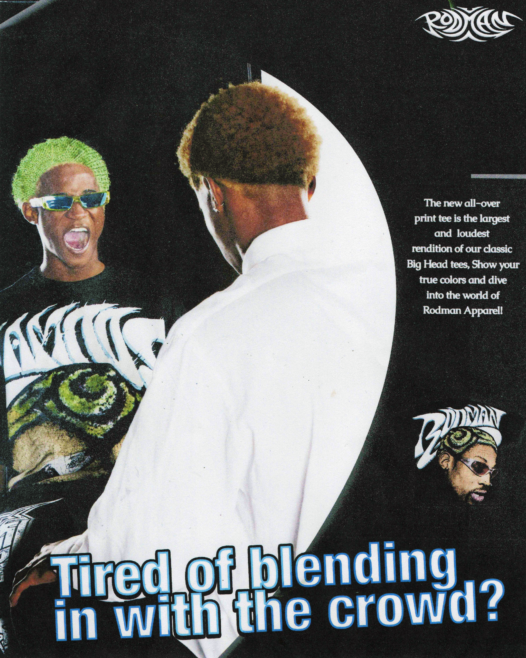 dennis rodman apparel ad campaign (2024)