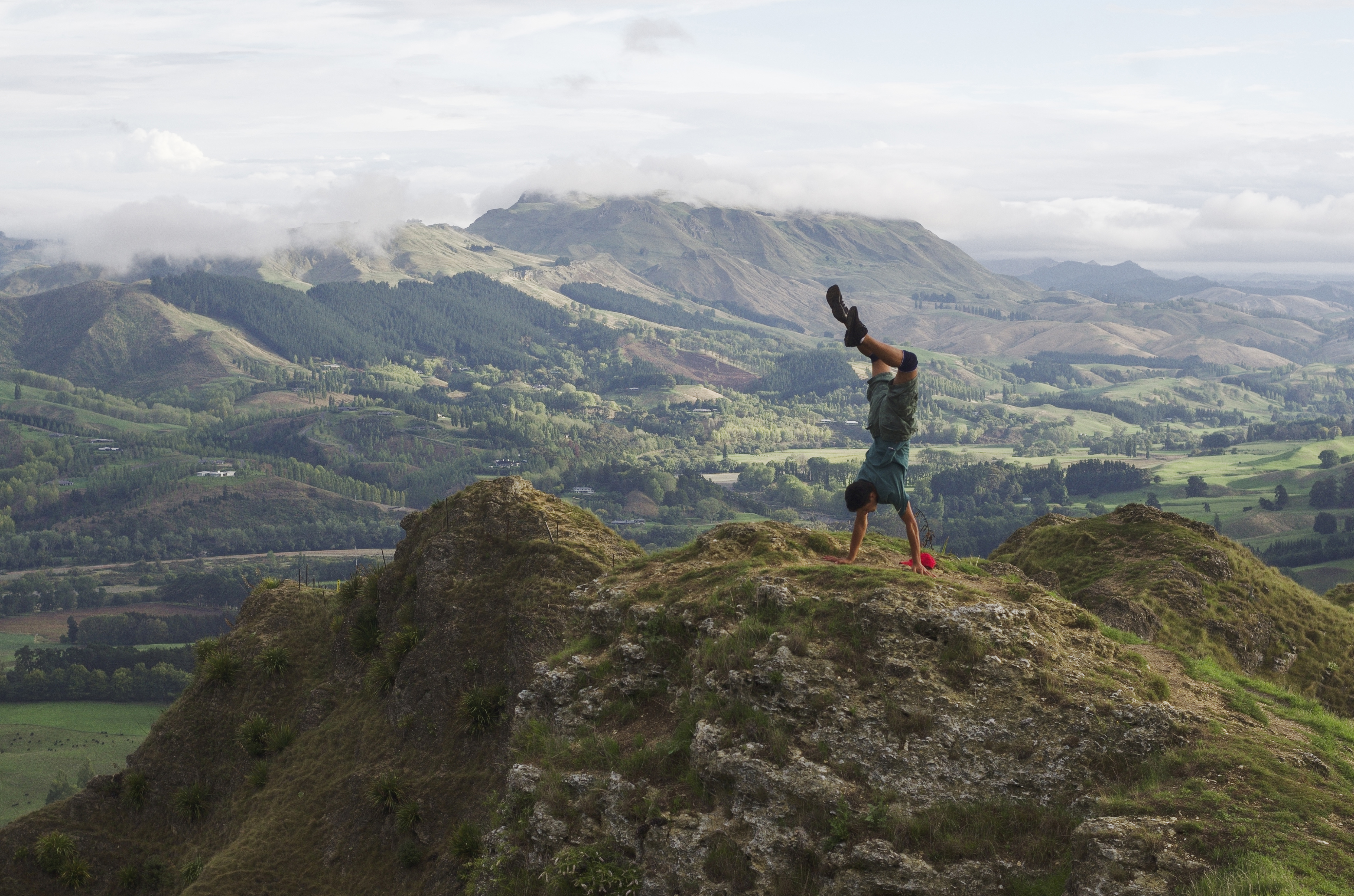 Dason on Te Mata peak, 2017. Photographer: Edith Amituanai
