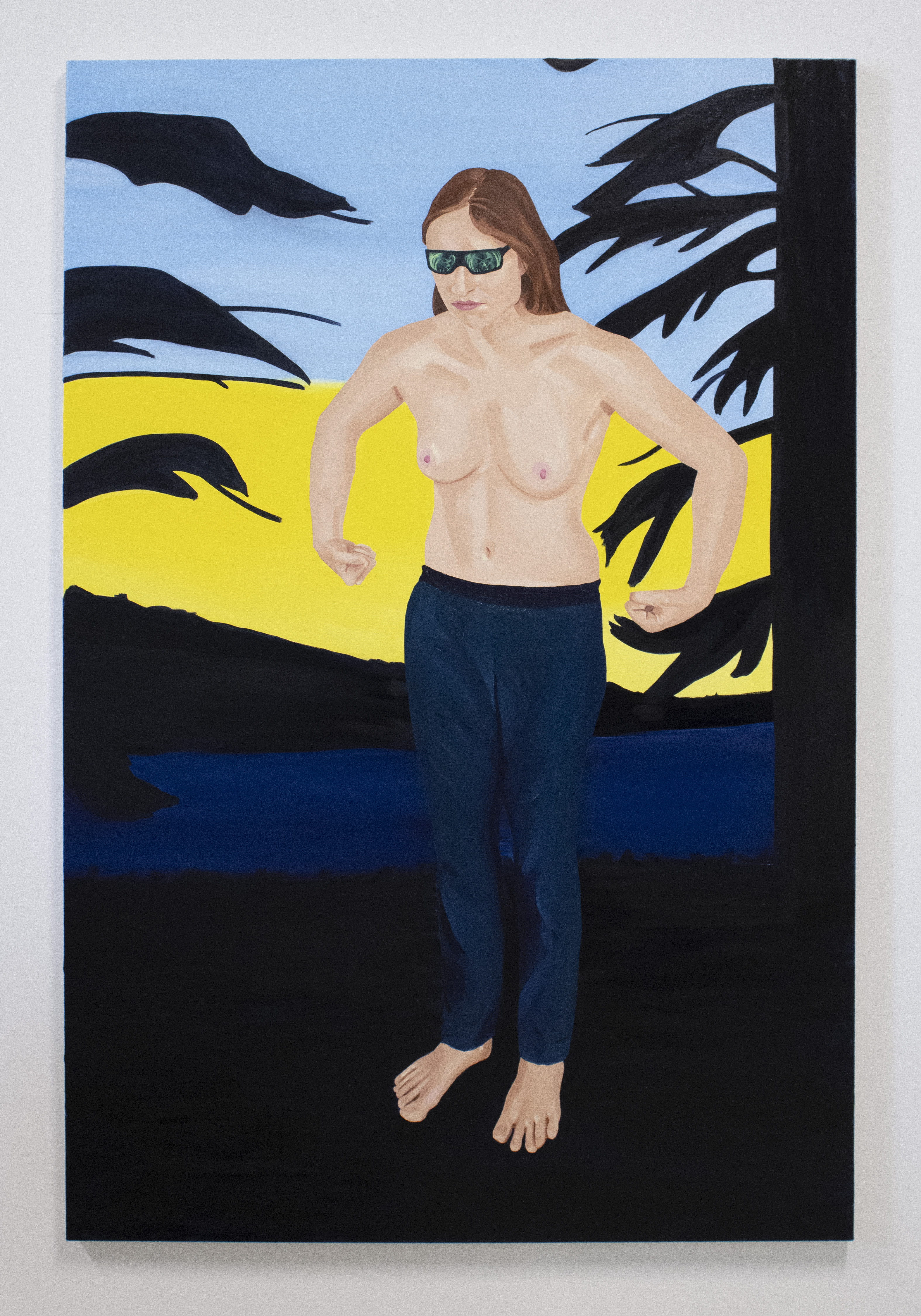 Emily Vs. Bear, 2022, Oil on canvas