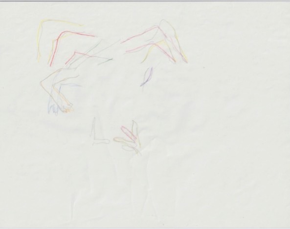 Ejemplos de procesos de participantes que dibiujaron sus entre cuerpos en las sesiones virtuales de Acuerpar la Monta&ntilde;a.&nbsp;