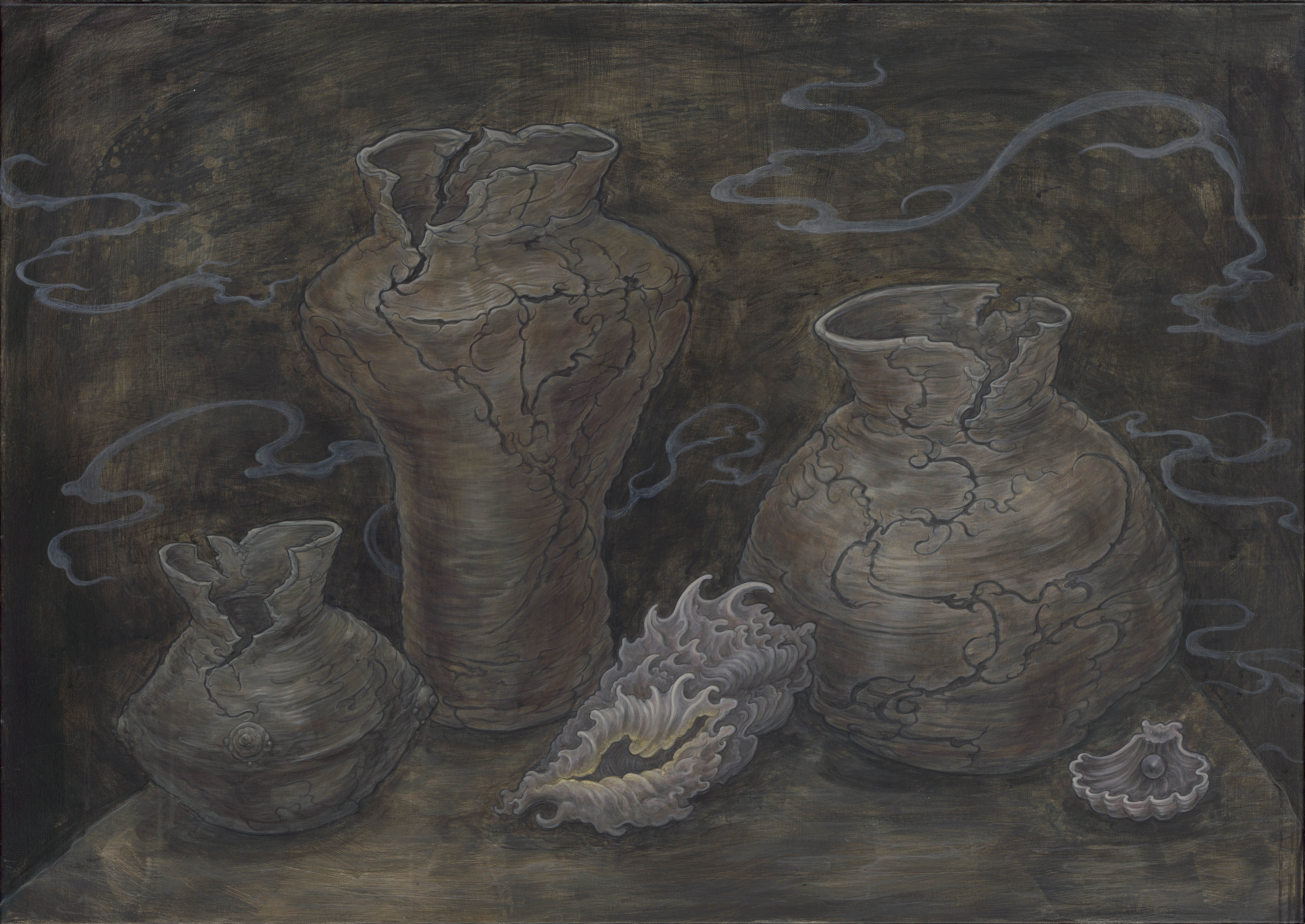 "Vanitas ", 2024, 70 x 100 cm , acrylic on canvas 