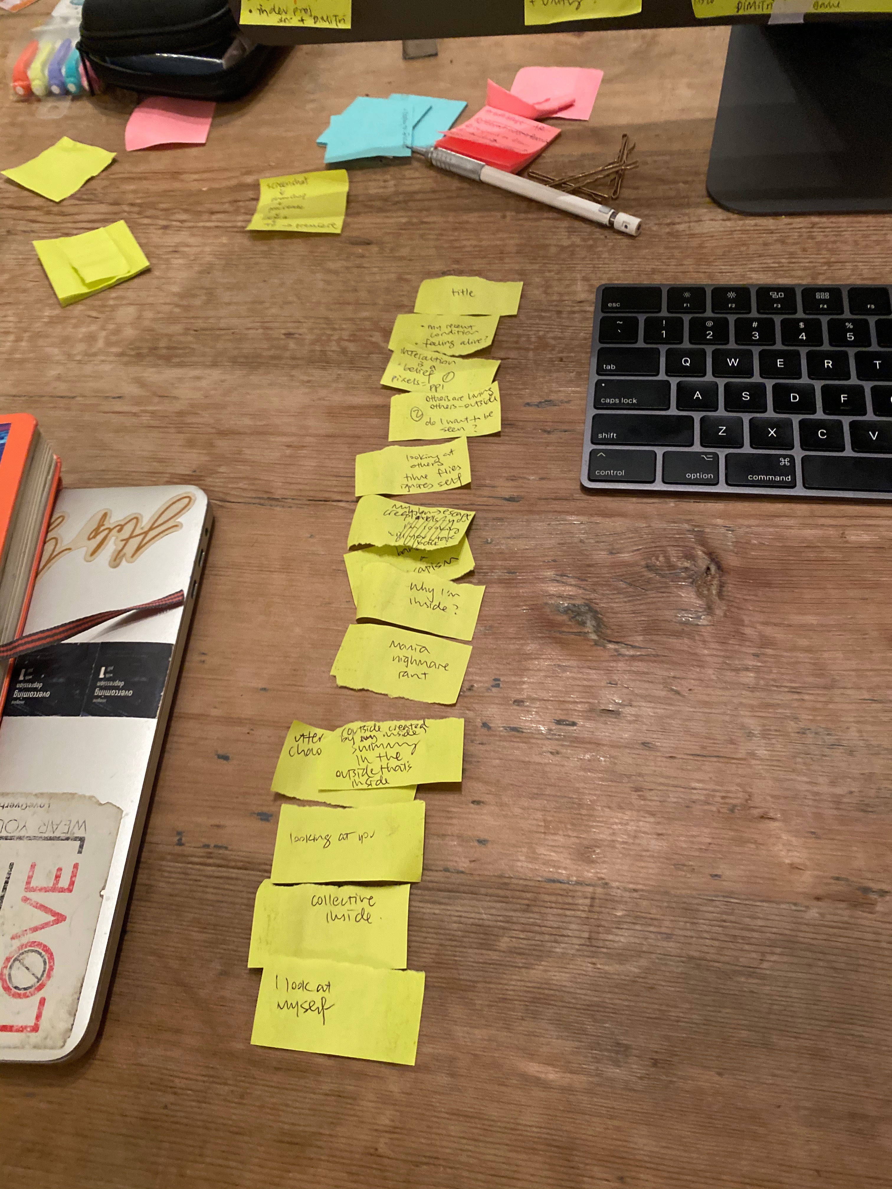 organizing the miscellaneous elements to include in my project for Vibe of Asheville