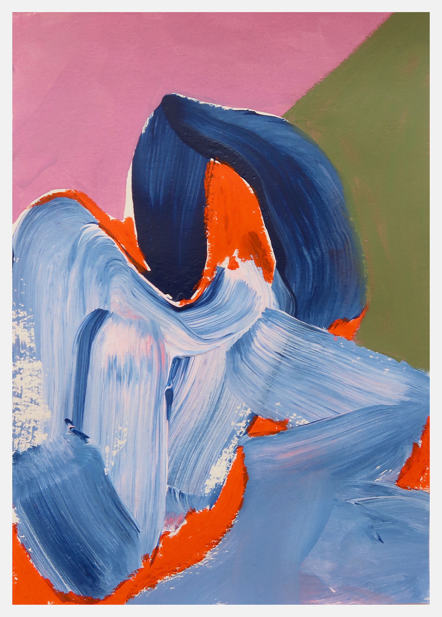 Untitled 587, 2022, Mixed media on paper, 21x14.8cm