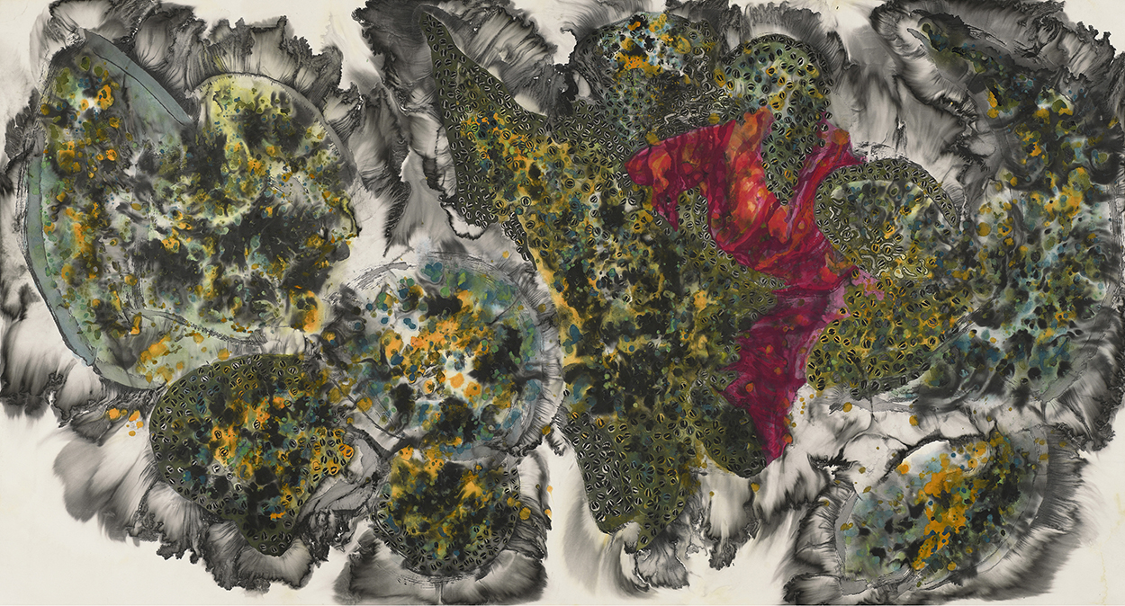2018 oyster / haizhu (seapearl), 97cm x 180cm