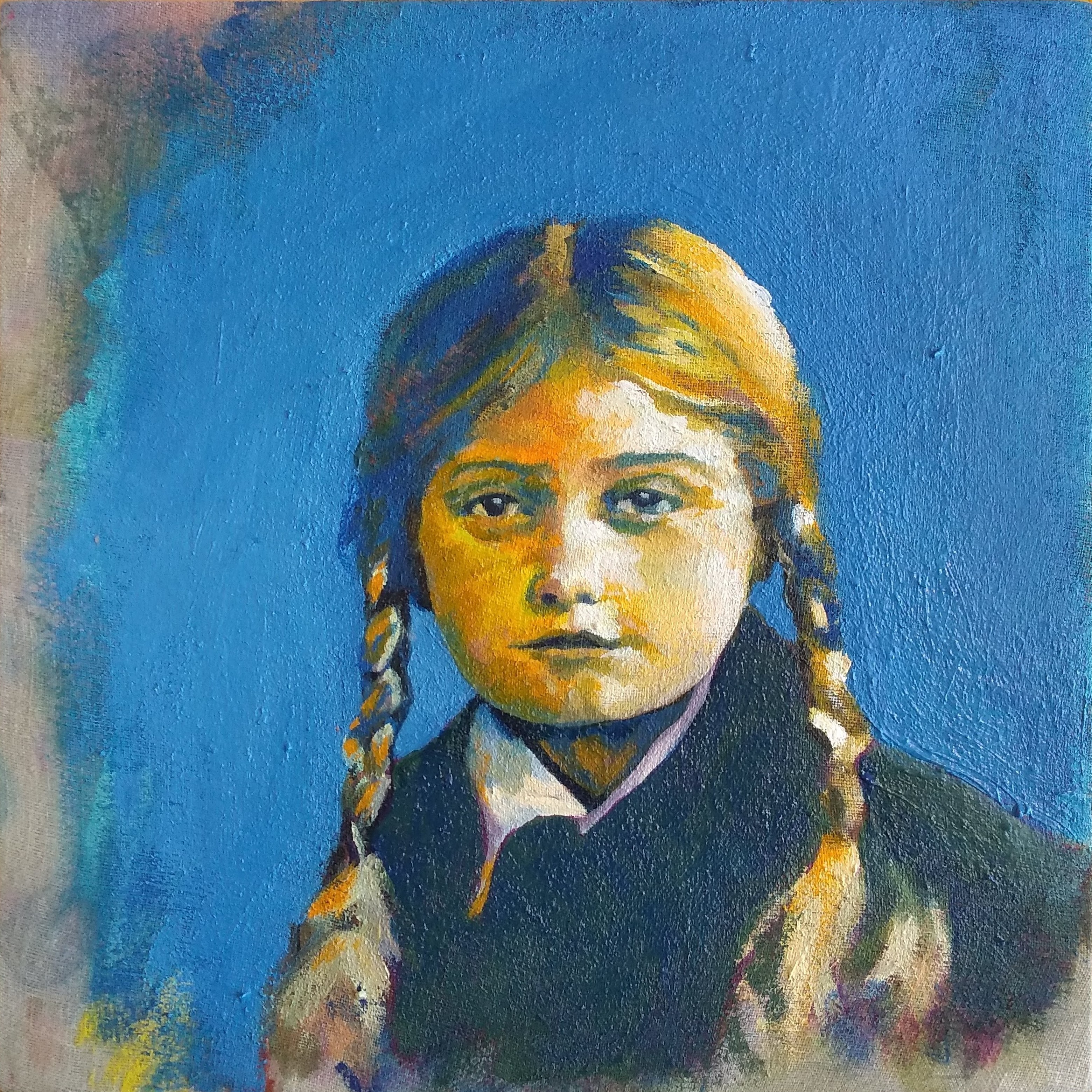 History Revision 12 - 20cm x 20cm - oil on a painter's rag