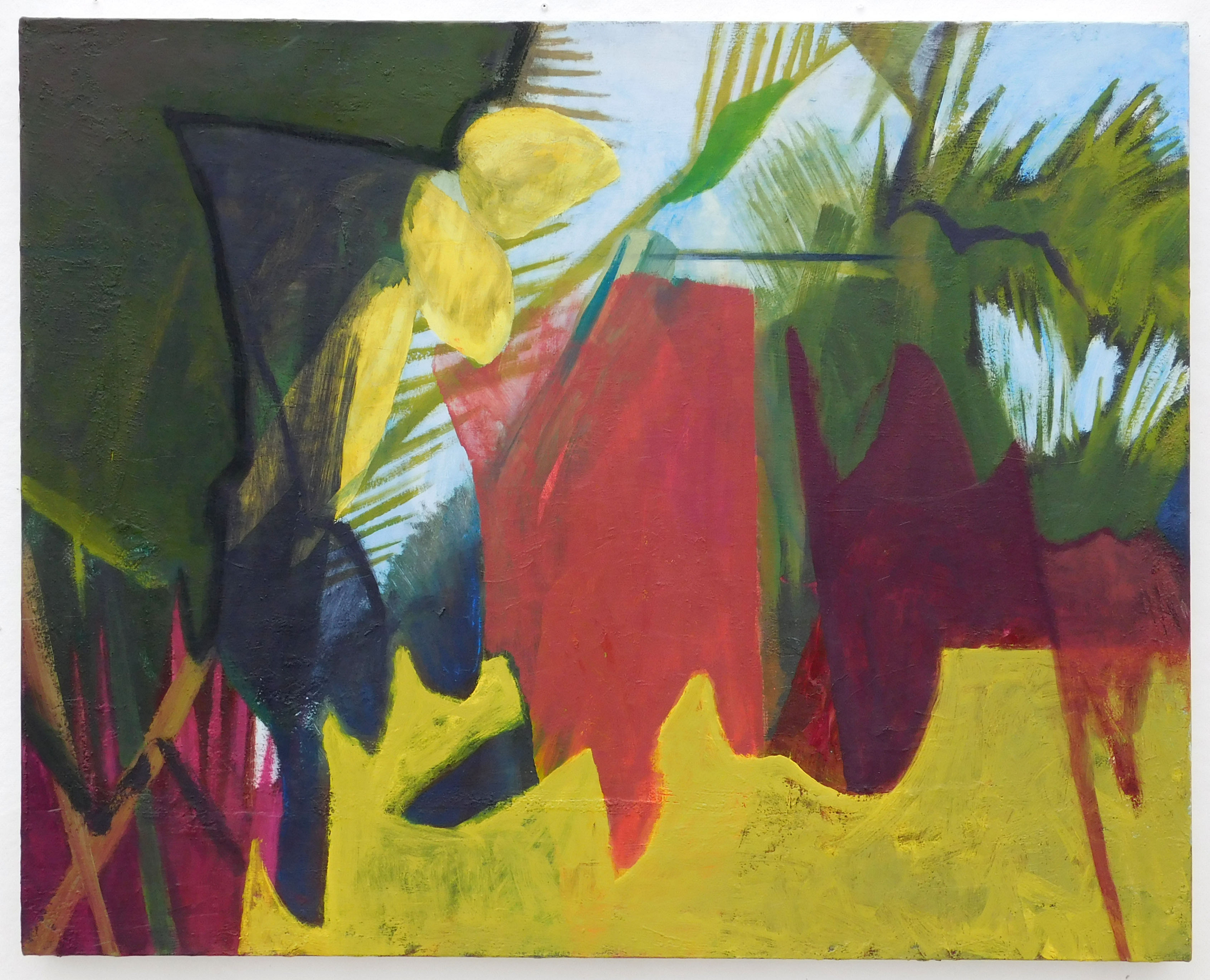 untitled landscape. oil on canvas 40"x32"