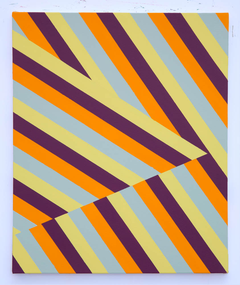 Lineae 61cm x 51cm acrylic on canvas 2018