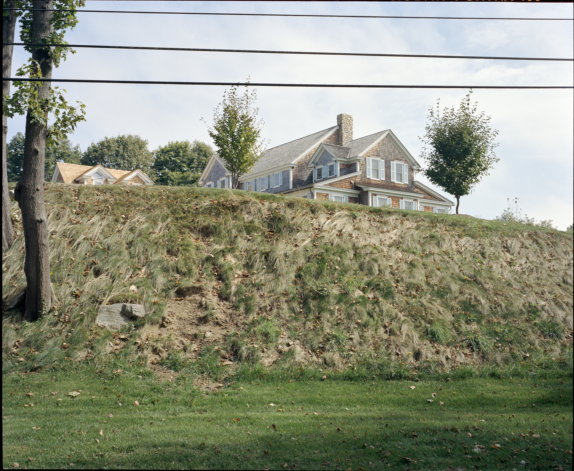 House on a hill. Watch Hill, Rhode Island, USA, 2020.