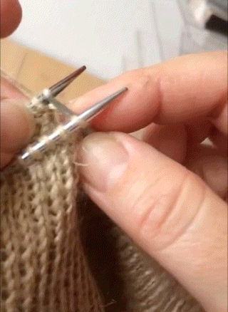 Denise Bettelyoun Knitting Closeup