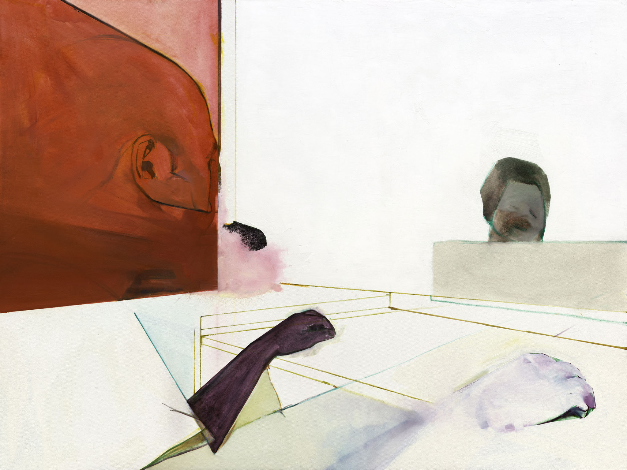 Printer 36x48 oil on canvas 2009