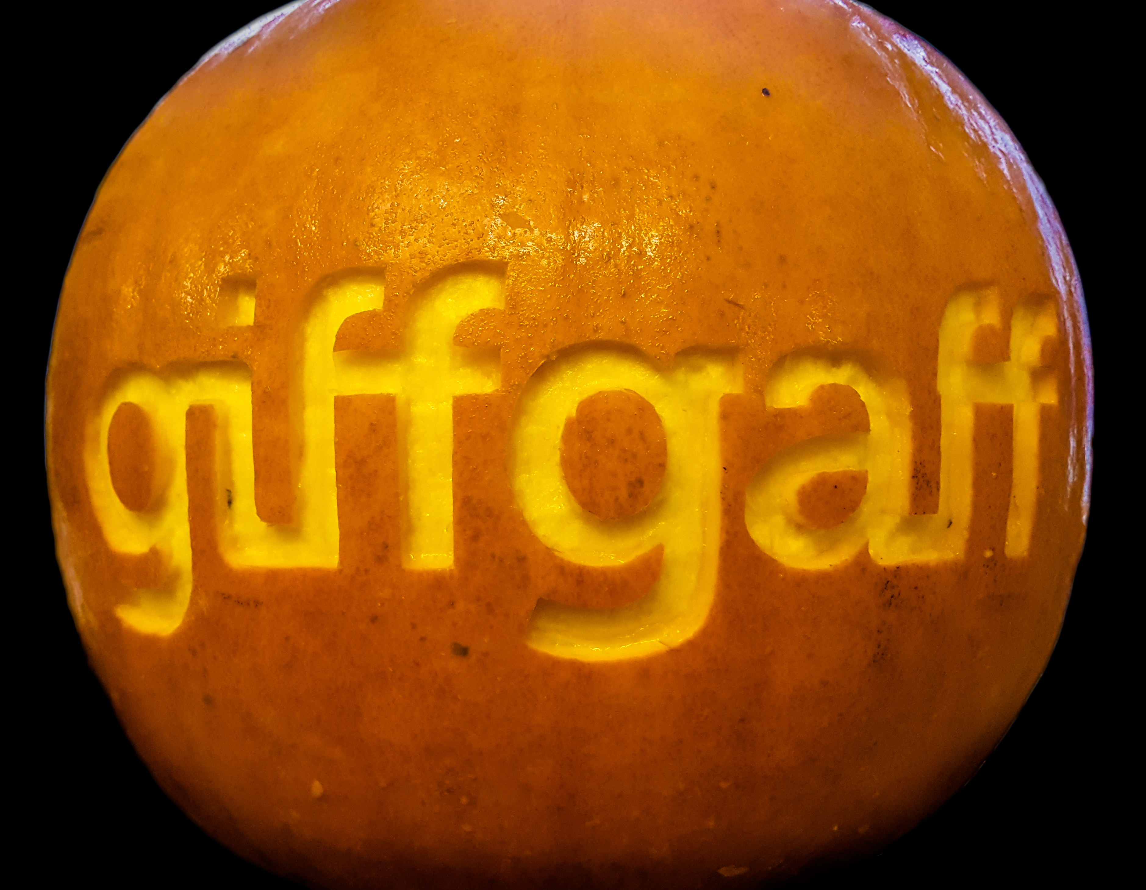 Escultura em abóboras