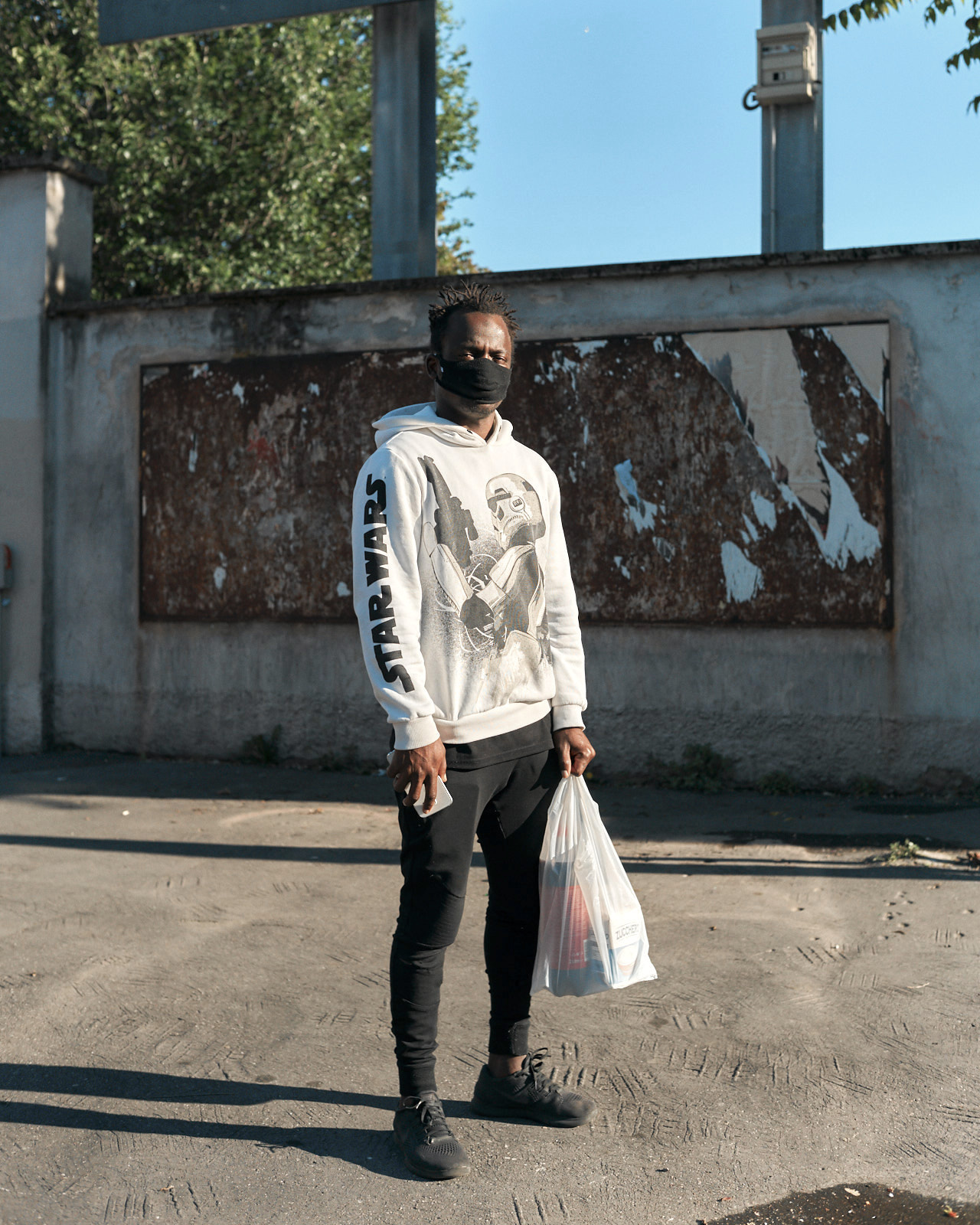 Young Man With Shopping Bag, Milano, April 2020