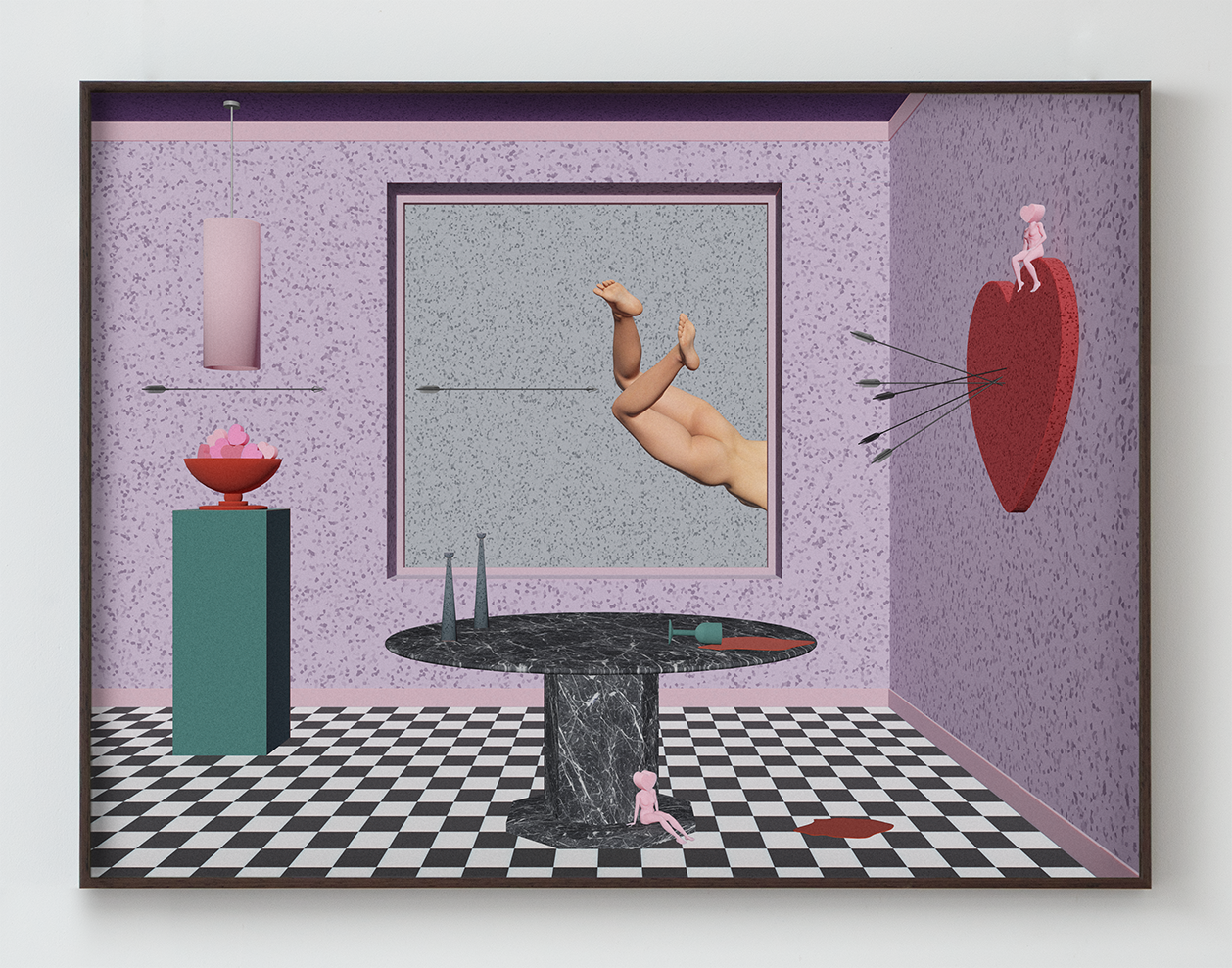 MAY A LOVE LIKE THIS NEVER FIND ME | 2025 | PRINT ON HAHNEMÜHLE RAG, ART GLASS FRAME | 60 × 45 CM