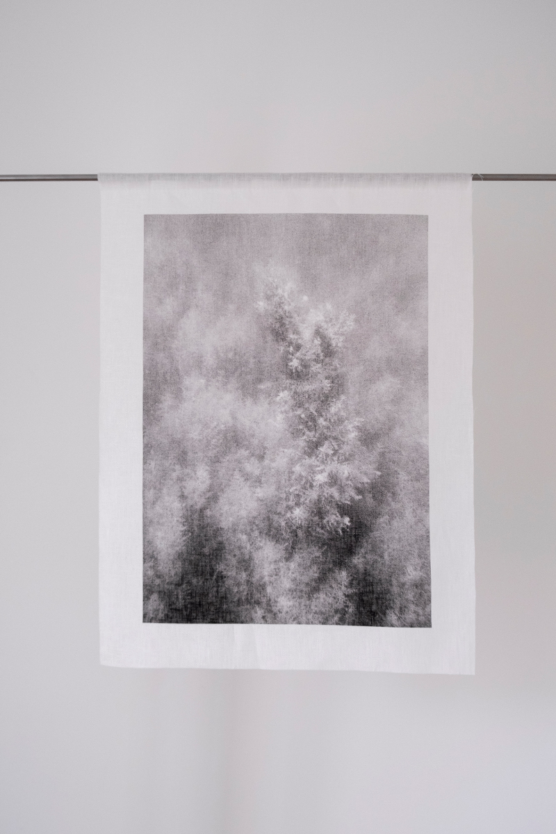 Analog underwater photography  30x45cm  Linen