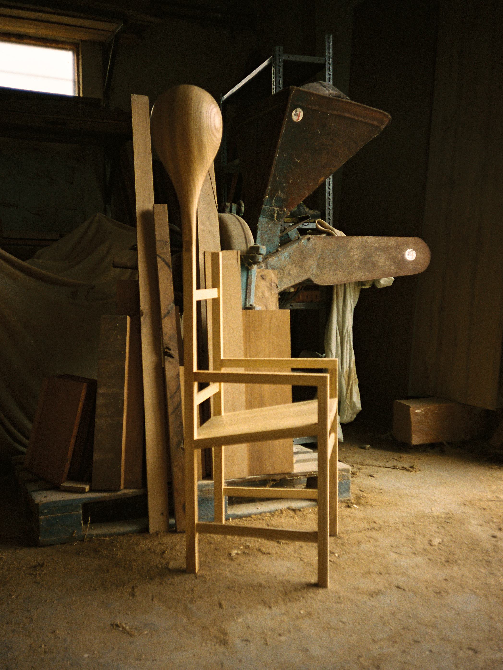 Wooden Balloon Chair, 2024