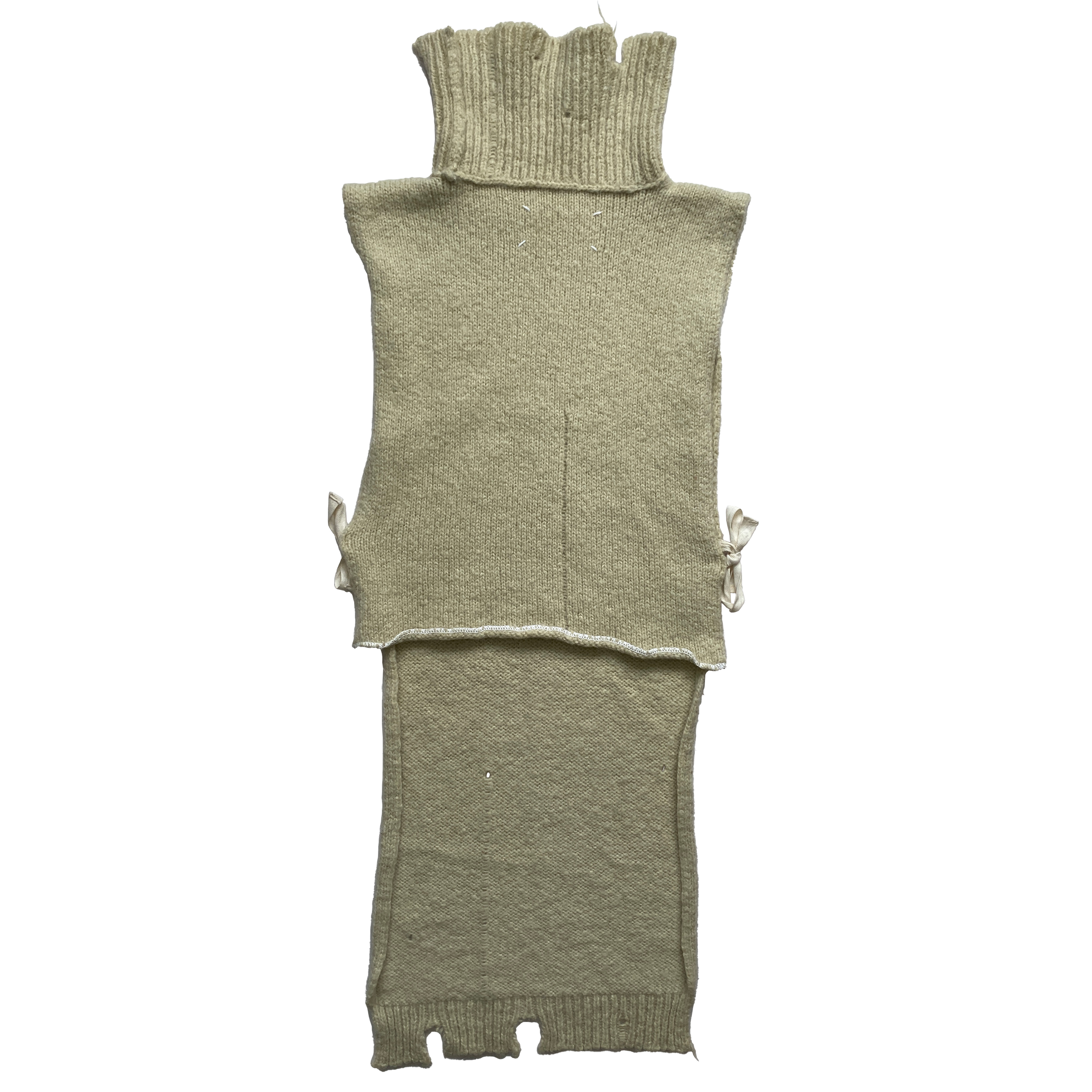 Maison Martin Margiela, A/W 2000 Miss Deanna Khaki Destroyed Knit