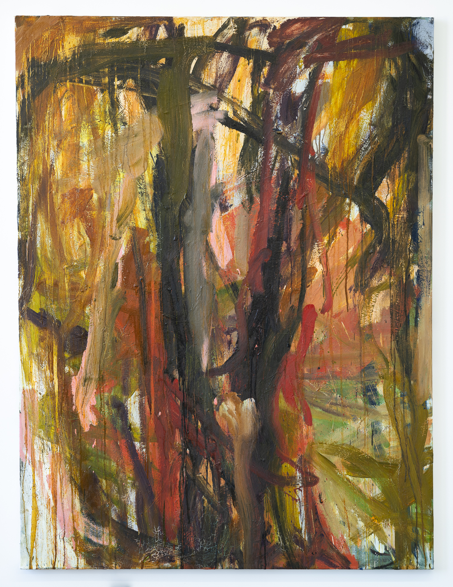 immolation as a form of self preservation, 48x60, oil, canvas 