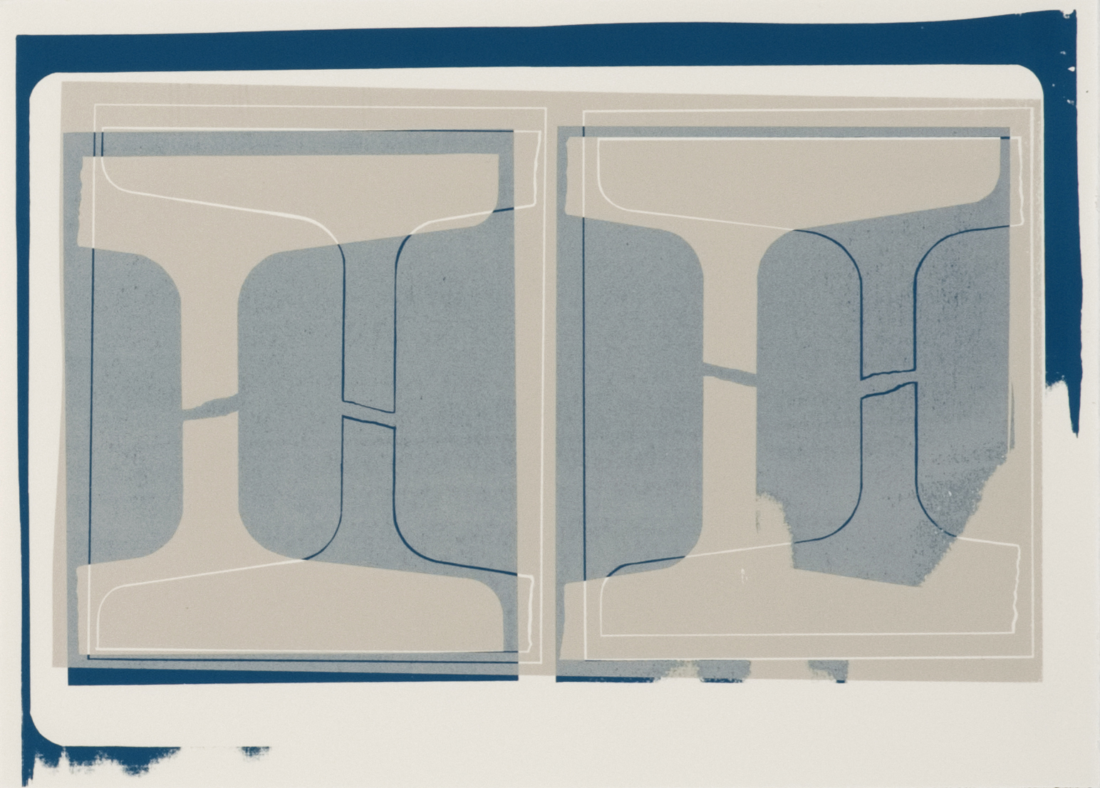 Untitled, 2009, Silkscreen (gouache) on Fabriano Rosaspina-white paper, 32,5 x 49 cm