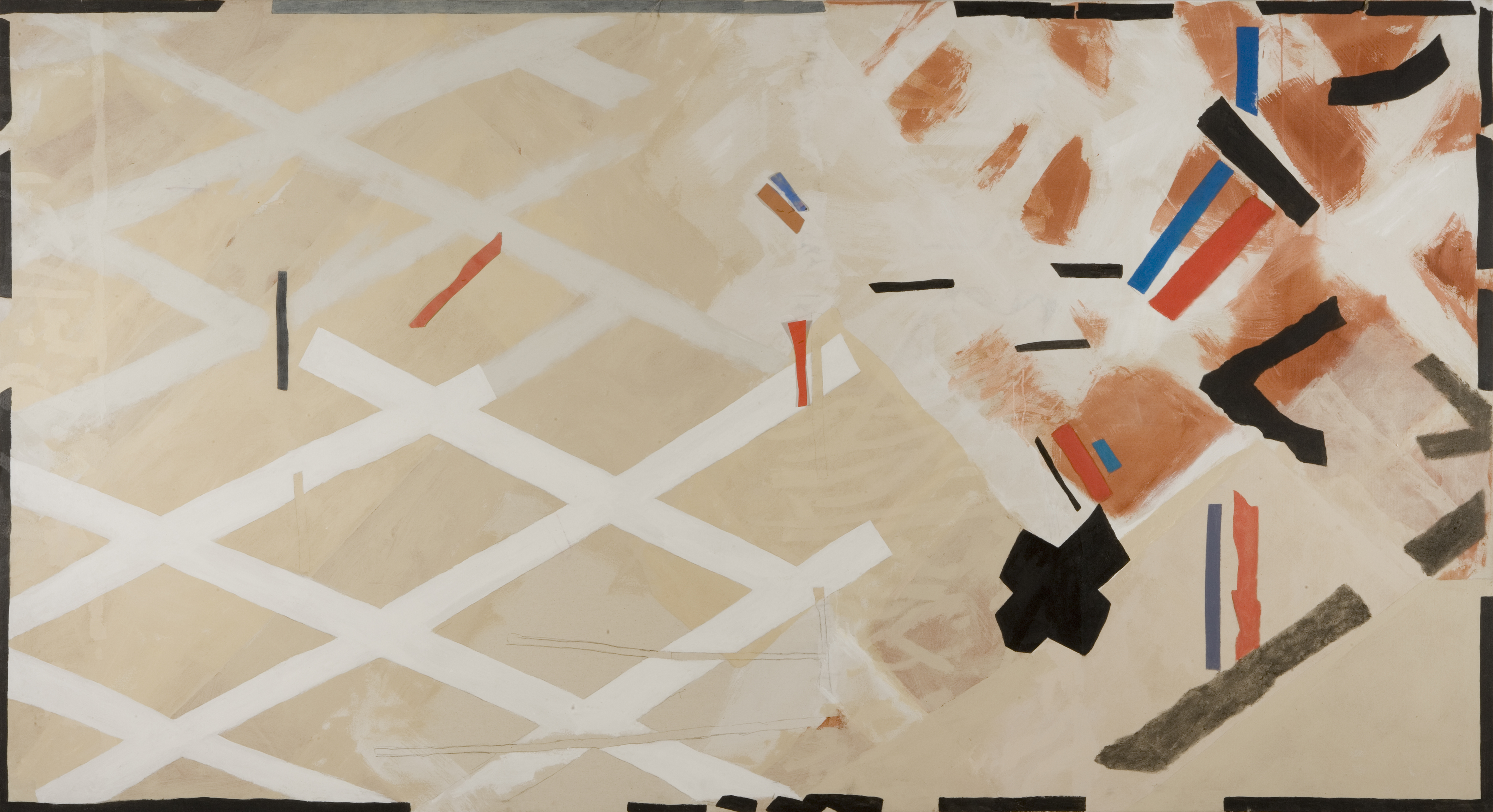 Swimmer 1985 Acrylic on Canvas 12' x 7'