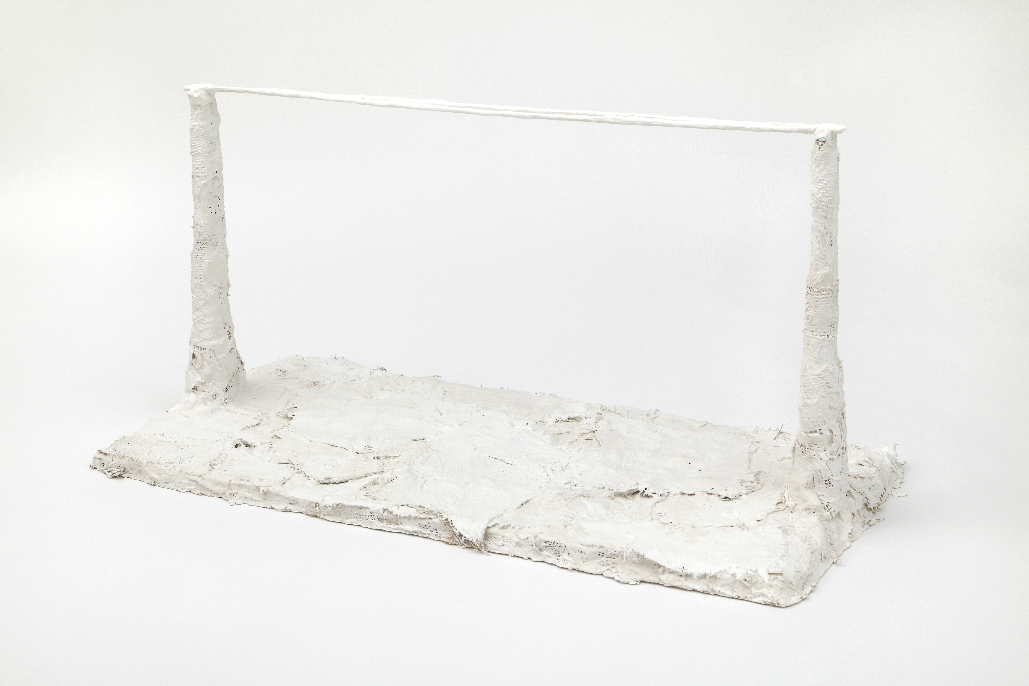 Parallel Bars, 2015. Plaster, 40 x 22 x 19 inches (101.6 x 55.9 x 48.3 cm)