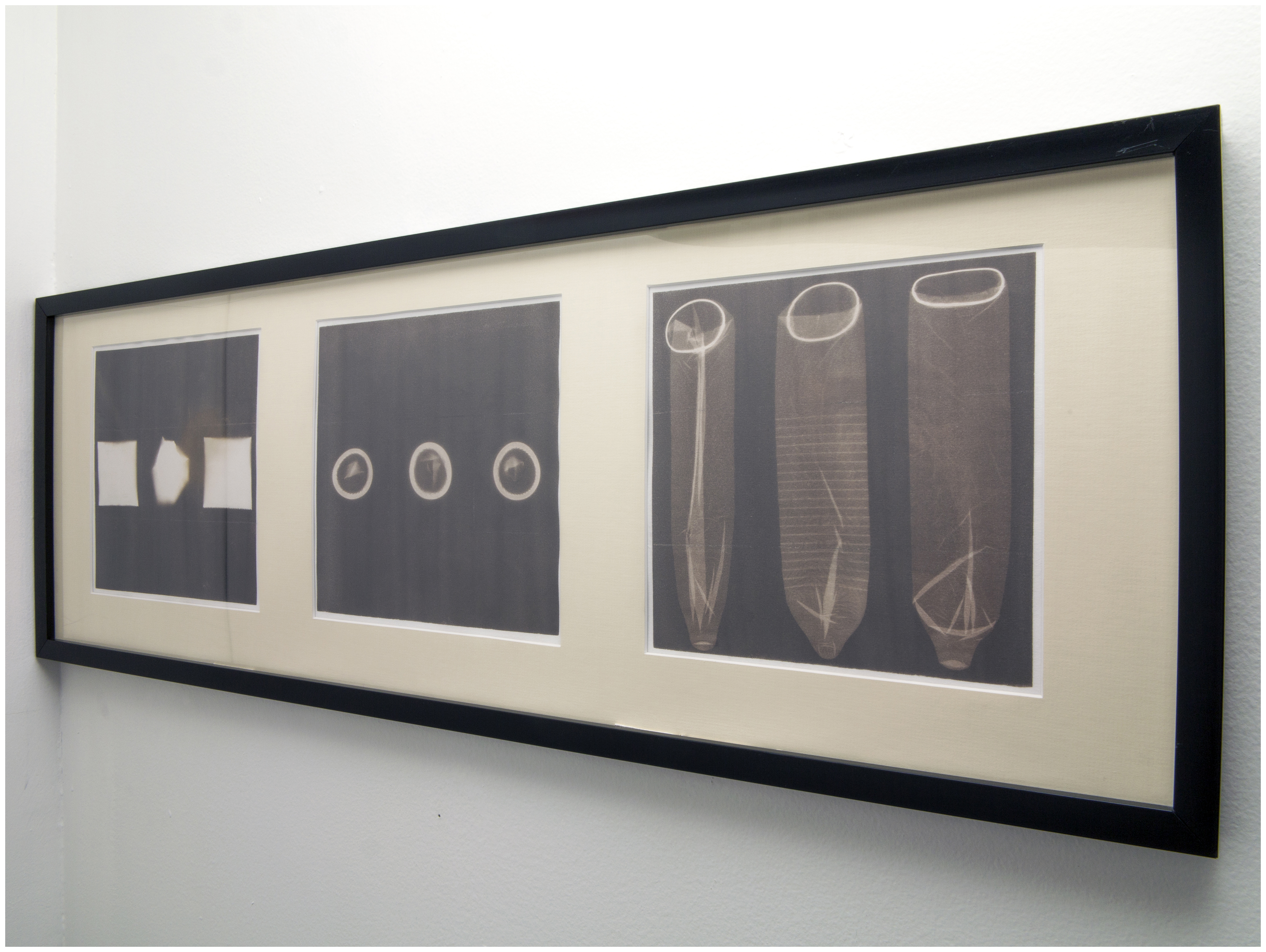 We'd Been Making Love Without Contraceptives for Months, 2014Van Dyke brown on paper, mat board, plexiglass, plastic frame36.875 x 12.938 x .875 in.93.66 x 32.86 x 2.22 cm