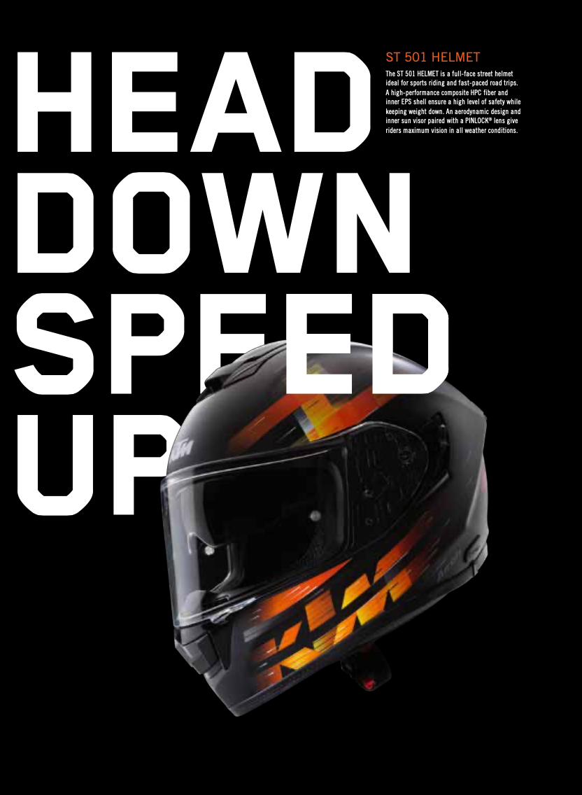 KTM stret helment. MY 2028-23