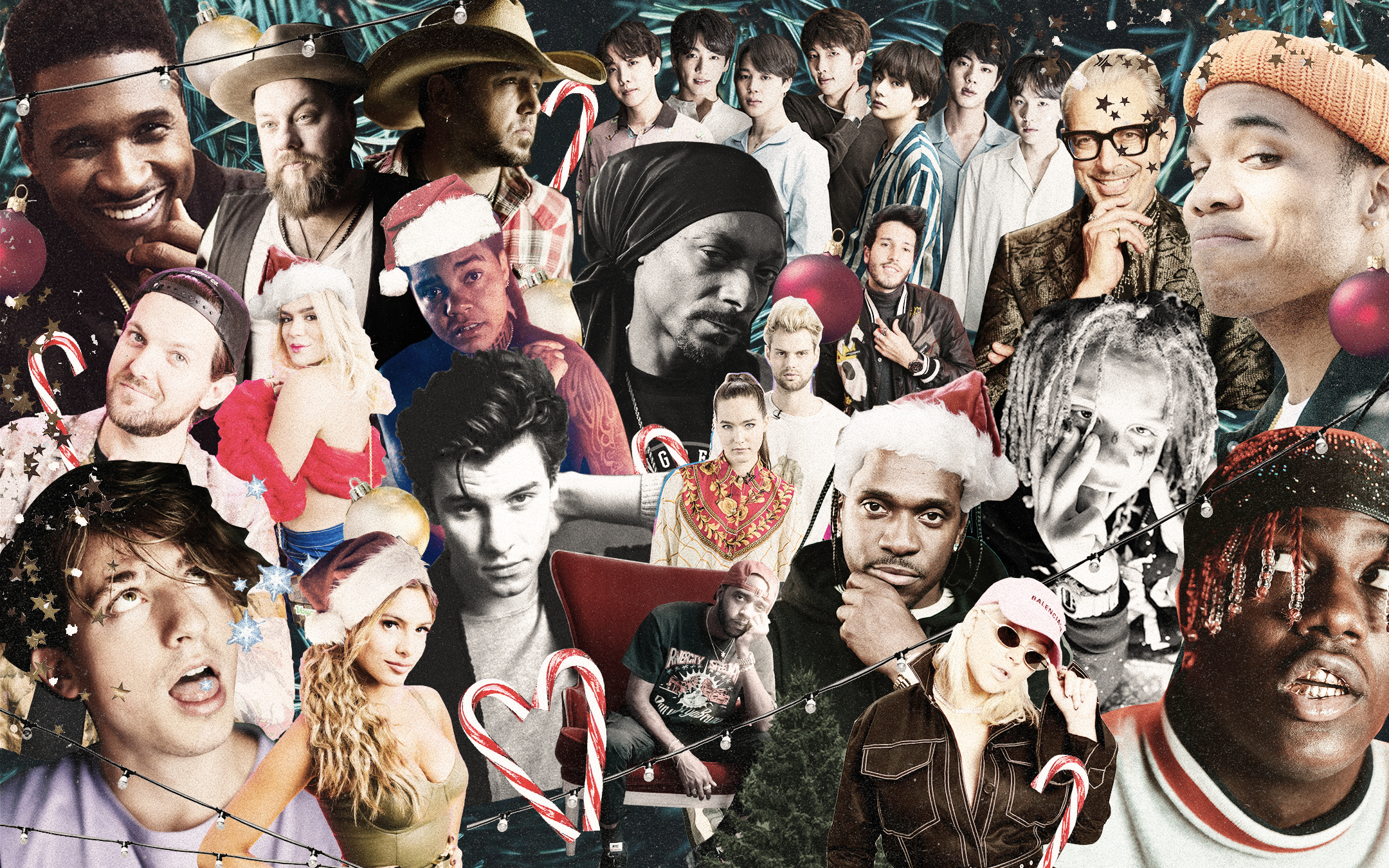 Apple Music Xmas Collage
