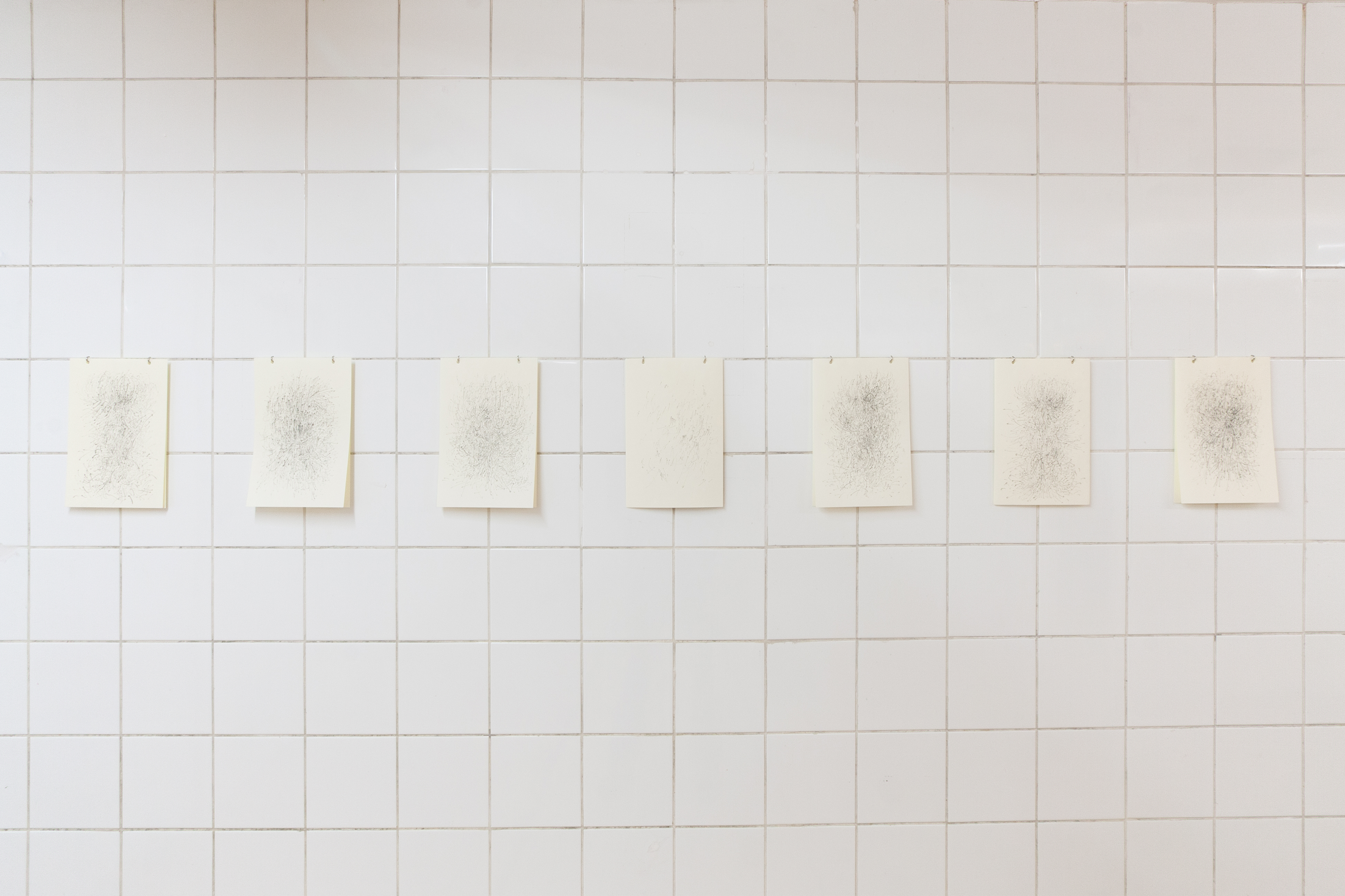 Fronts, 2025. Graphite on paper, 24x16cm each.