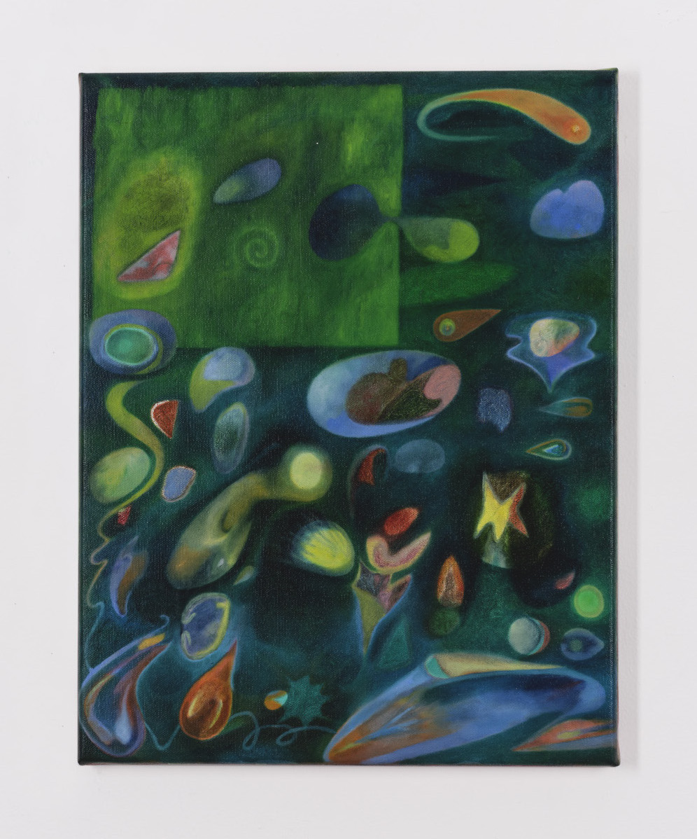 falling star, oil on linen, 46 x 35 cm, 2022
