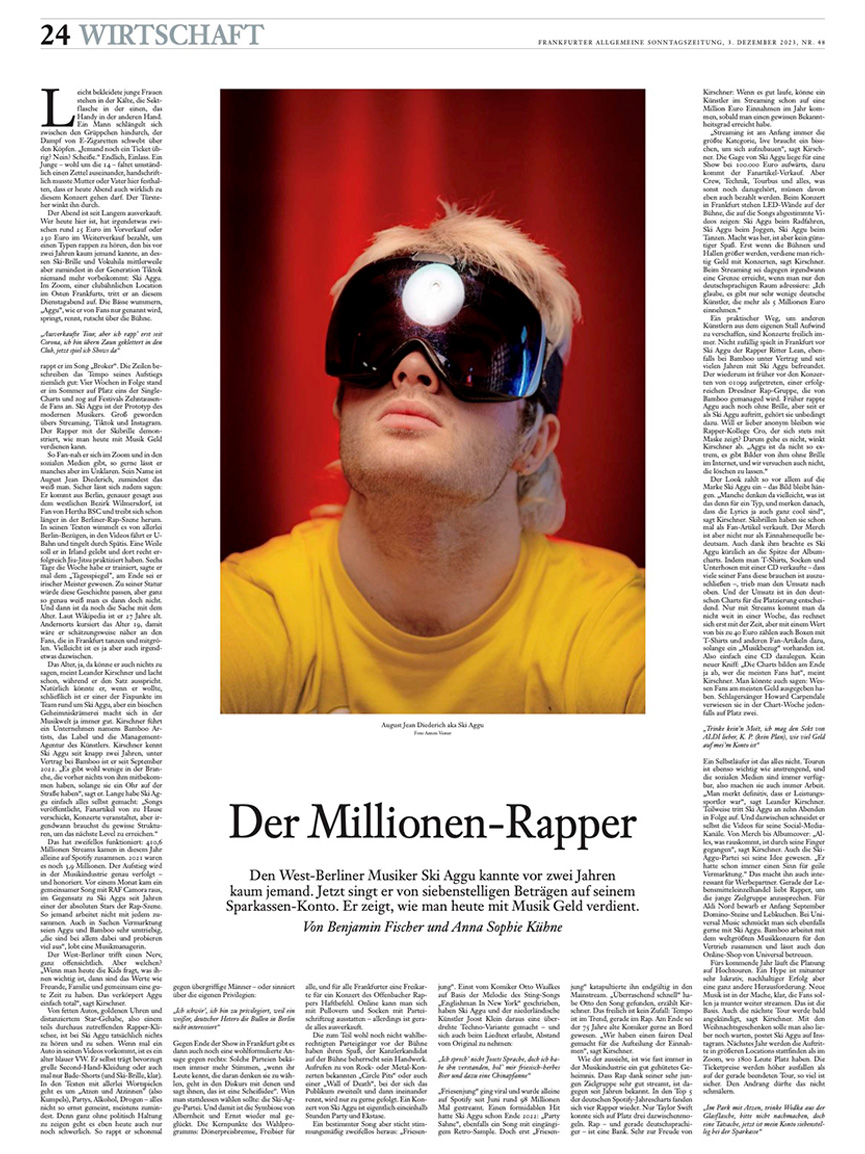 Ski Aggu // Musiker f&uuml;r F.A.Z. Wirtschaft