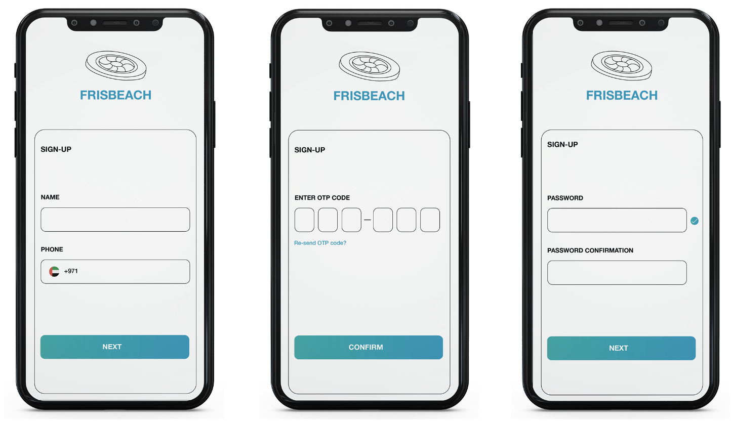 Sign-up pages
