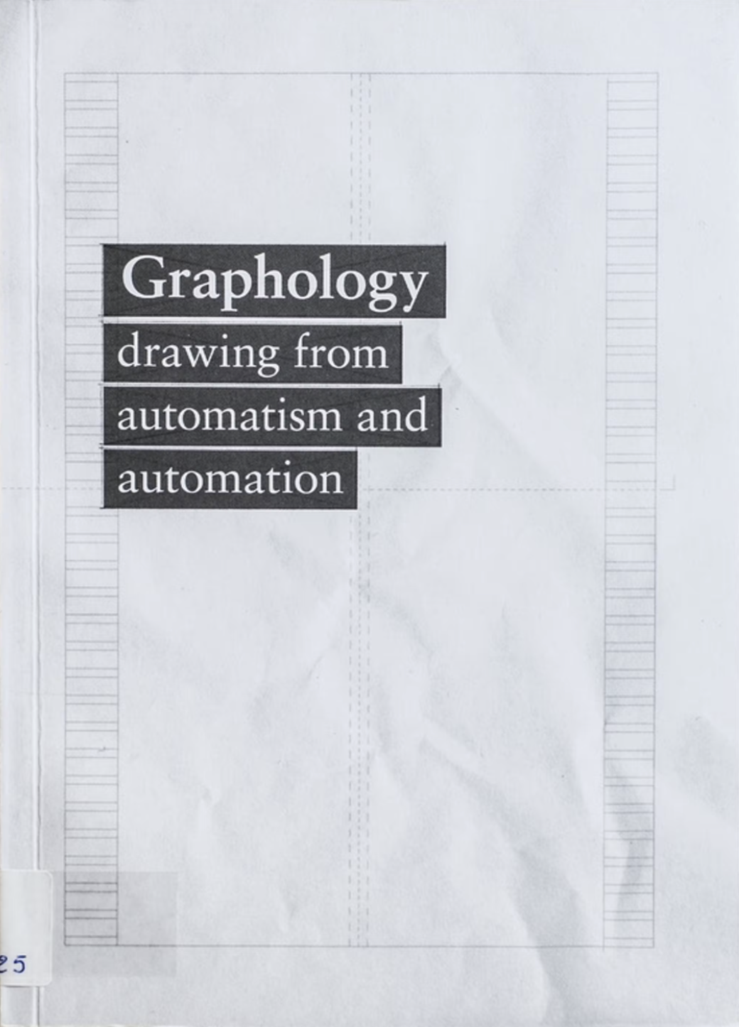 Graphology explores a genealogy of automated drawing from a contemporary perspective. The scope of the exhibition reaches back to the beginning of the 20th century and includes artists working today to question the status and impact of a trace, produced through the interaction of man and machine. Under investigation are the techniques that translate direct experience into different forms of systematised representation, between the trace and the sign, between writing and drawing. Graphology investigates the ways in which drawing intersects with typography, photography, film and computer-graphics.