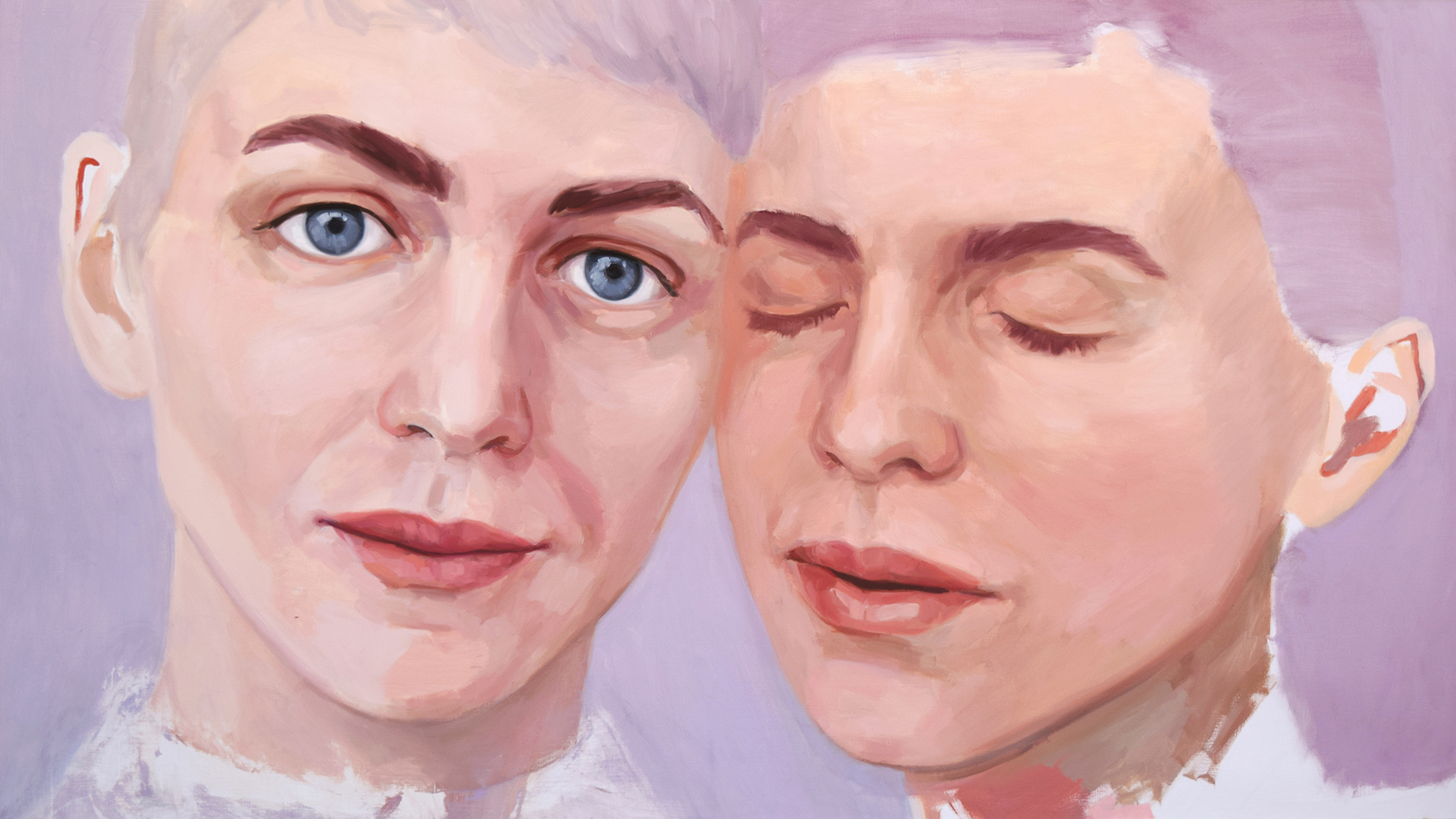 "Sisters" / "&Otilde;ed"90 x 160 cm, oil on canvas, 2015