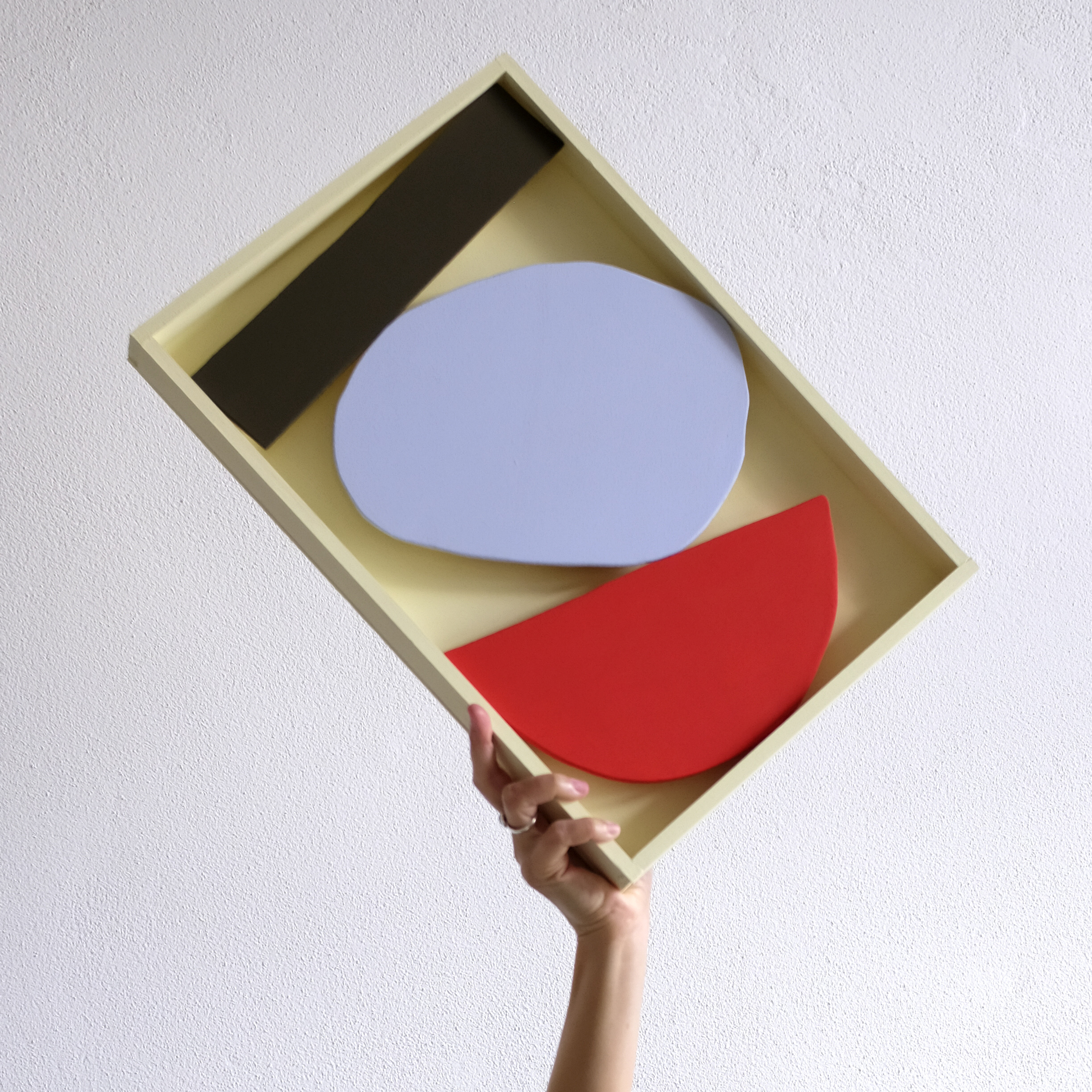 Box Shape and Colour (2023), Acrylics on Wood