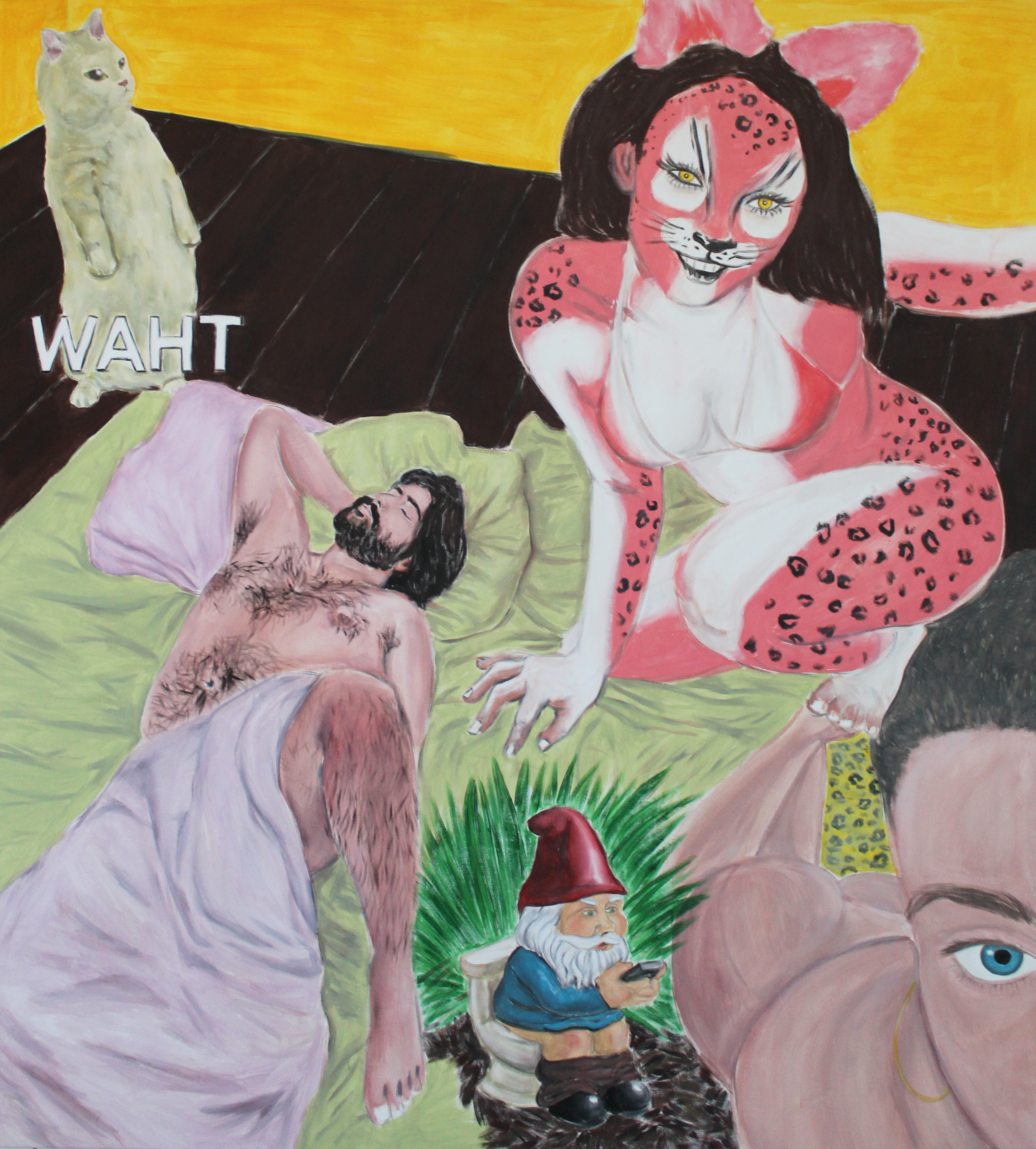 "You want to celebrate mediocrity? ", Acrylic on canvas, 180x200 cm, 2022