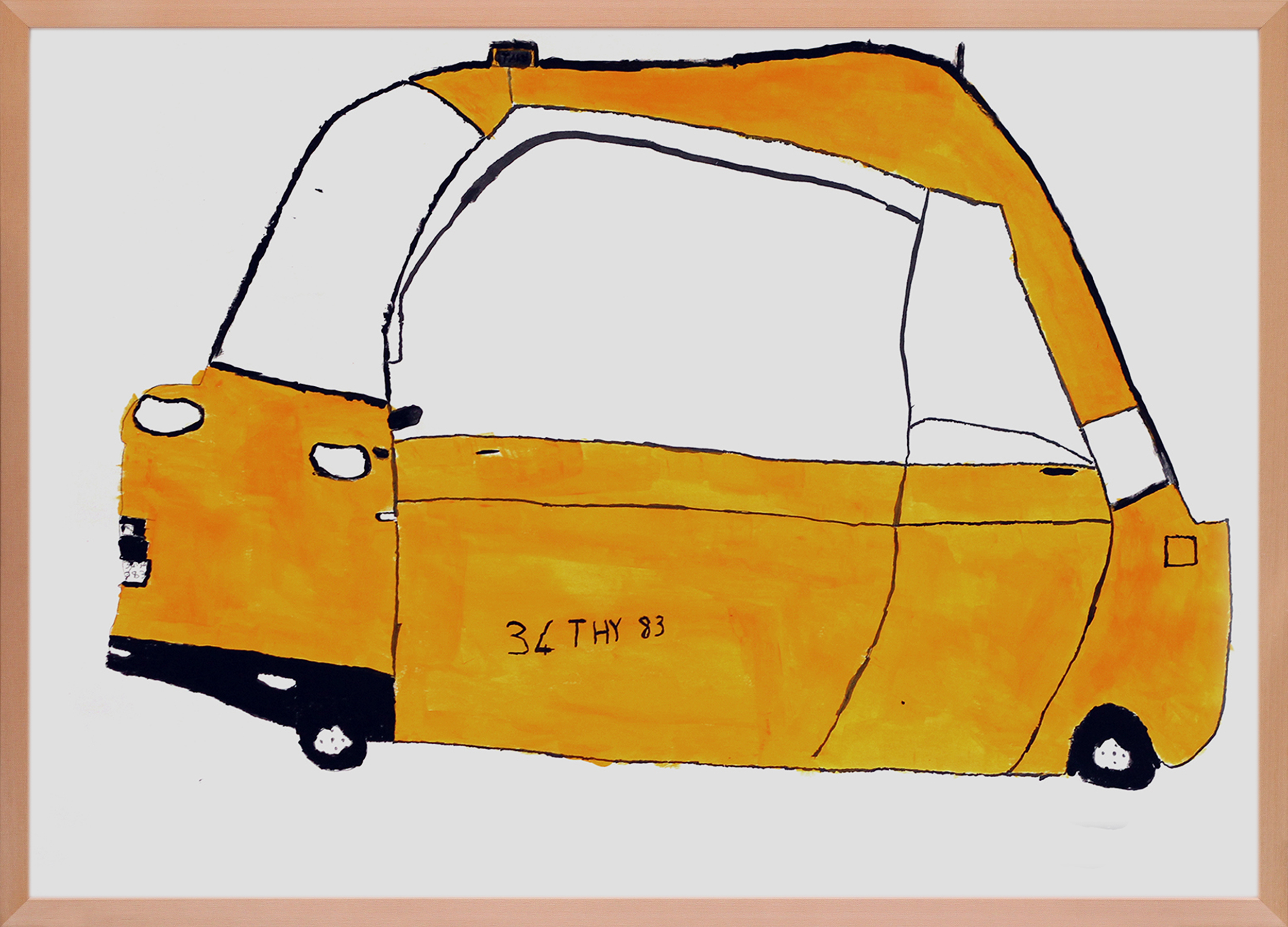 “NYC Taxi”Atalay DoganBleistift und Acryl auf Papier50 x 70 cm20194,5 € / WocheVerkaufpreis150 €CODE: AD01