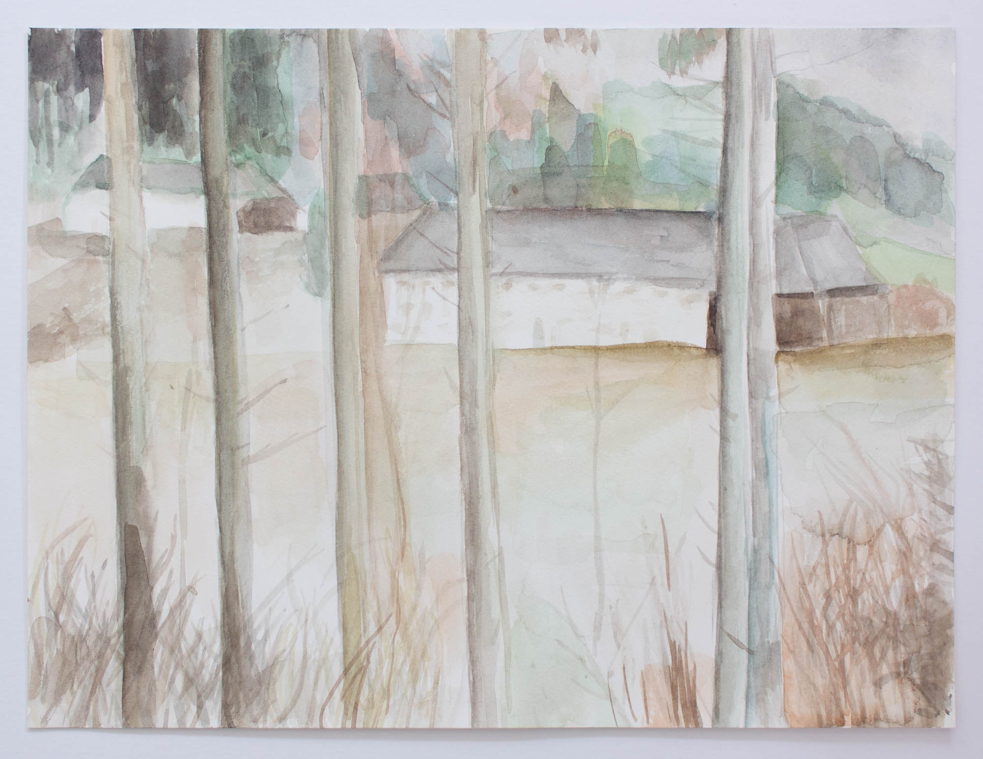 Farmhouse II, Watercolour, 2020, 23x30,5cm