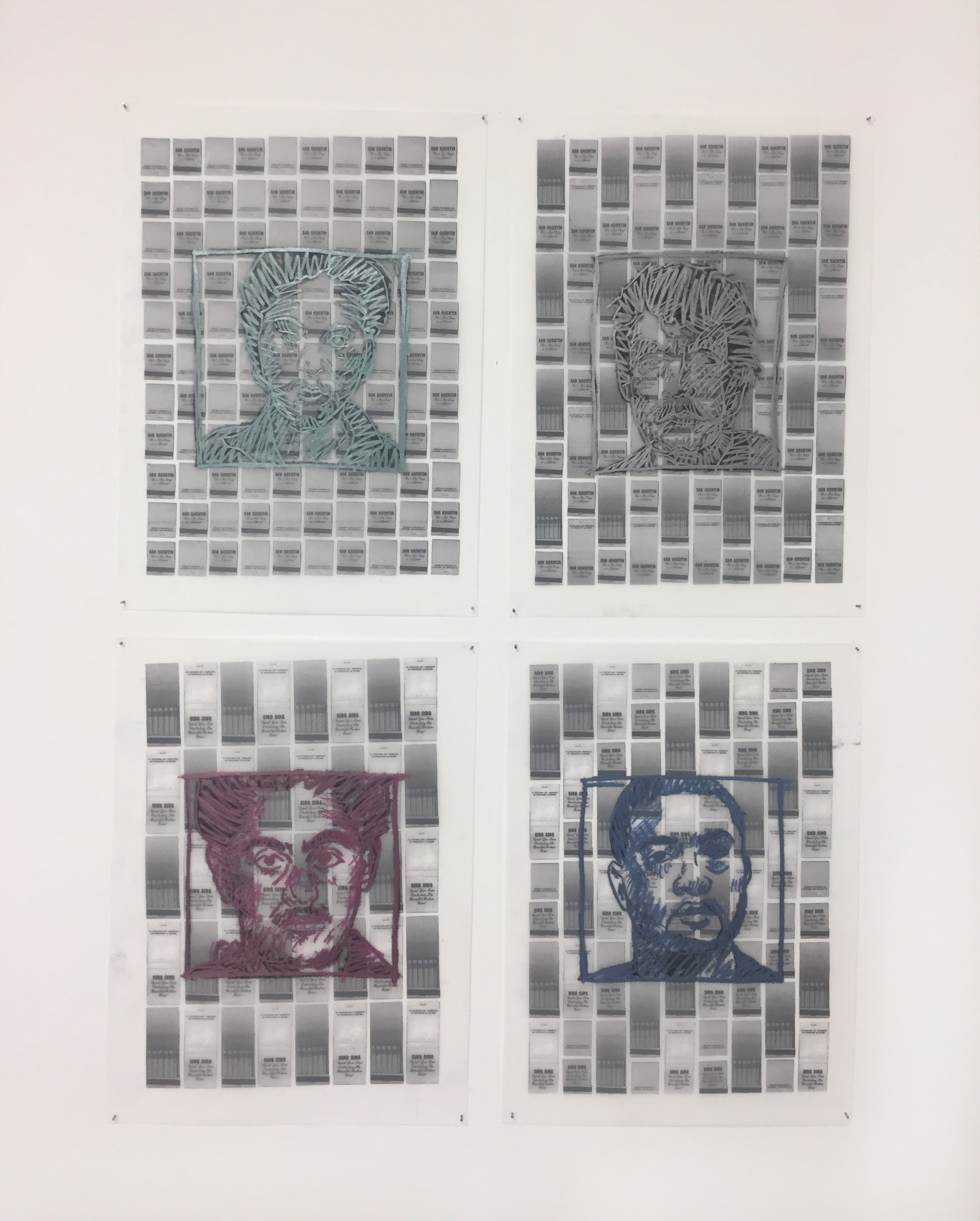 Bryan Ortiz. untitled (matchbooks). Mixed Media. 2022