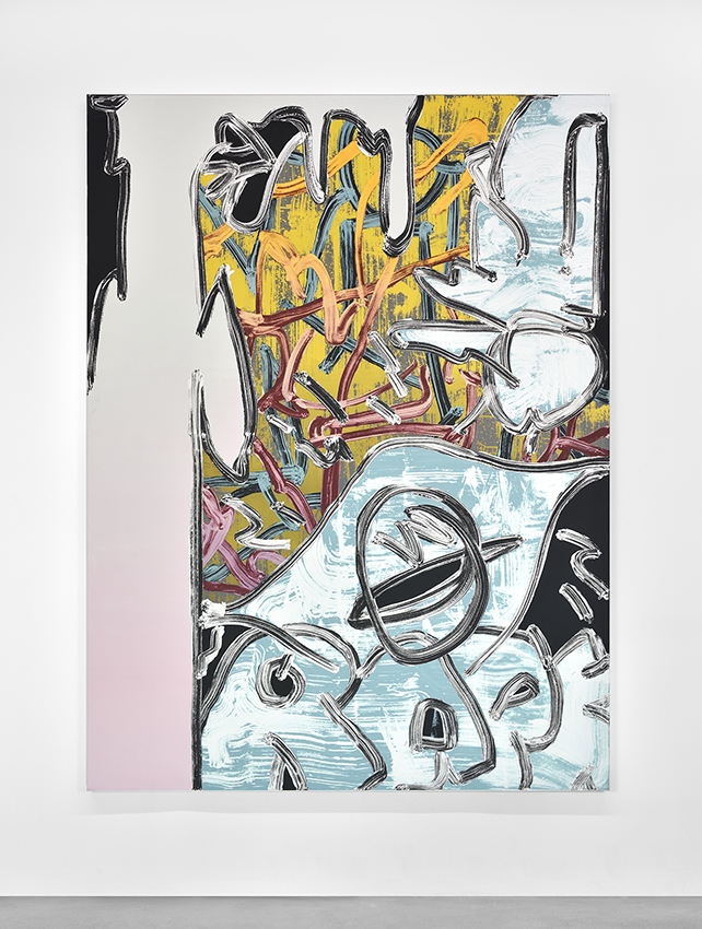 Eyes on you 2020 Acrylique et mortier sur toile 240 x 180 cm