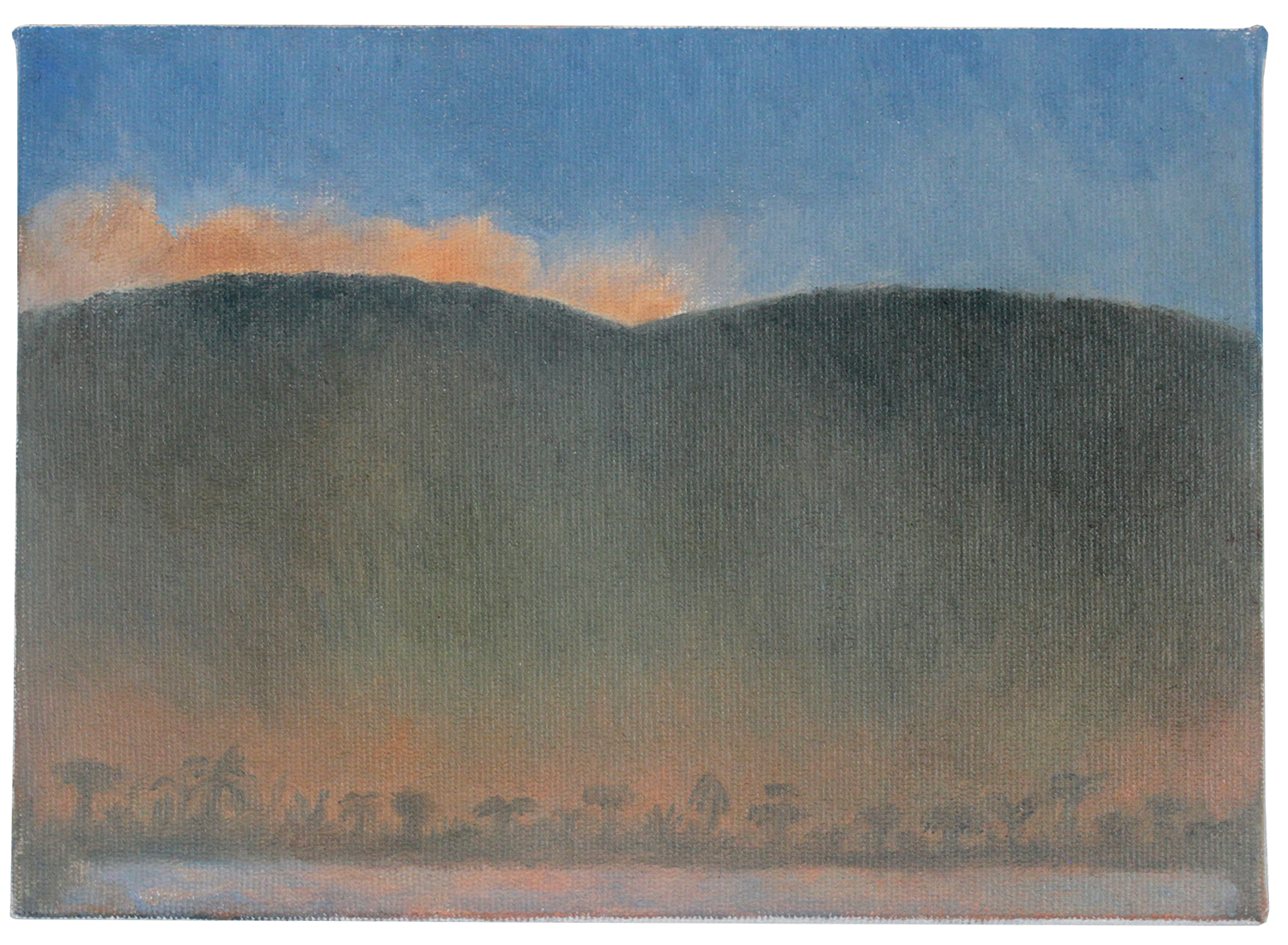 "Duas montanhas", 2019, óleo sobre tela