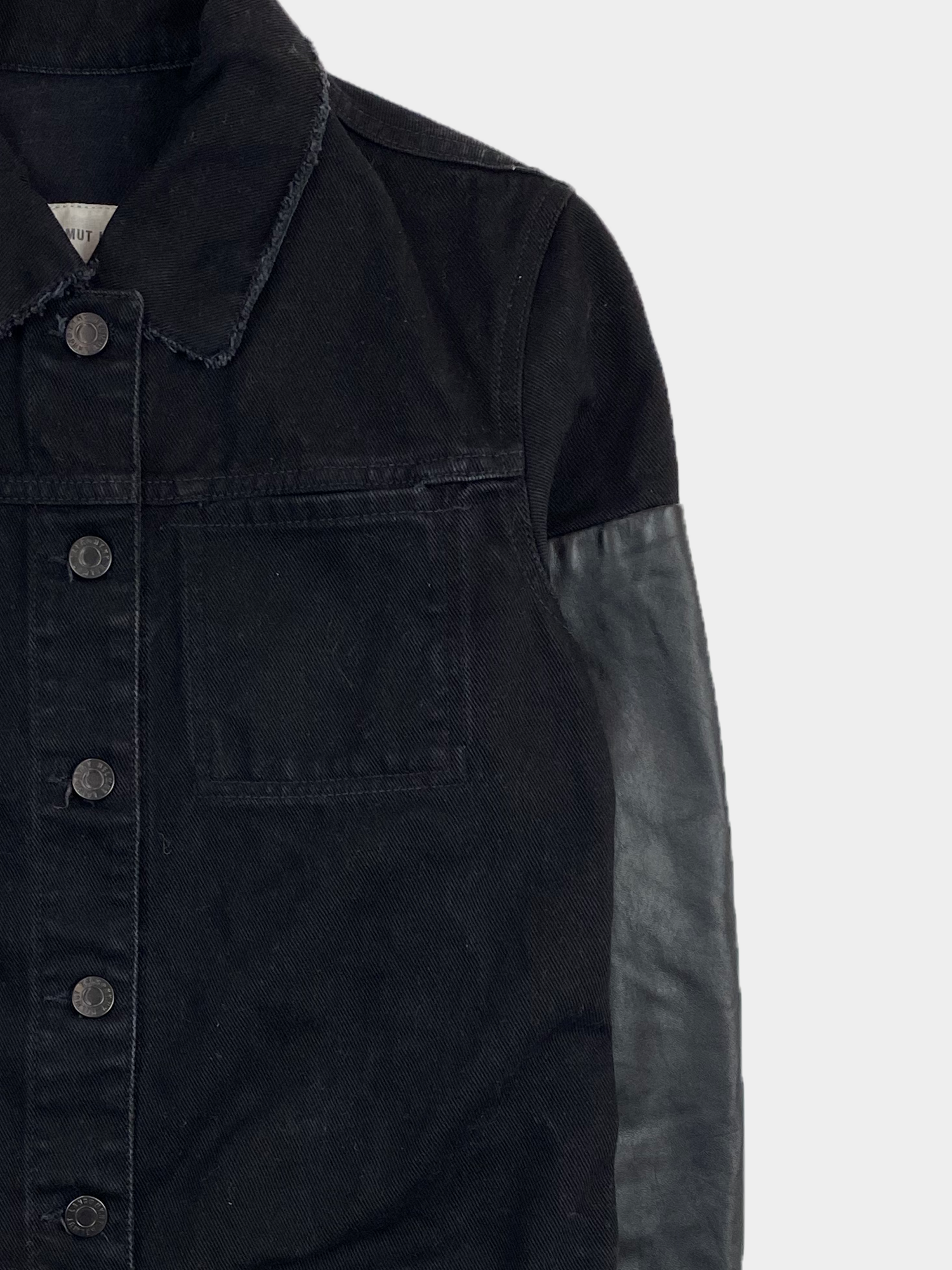 HELMUT LANG SS03 Denim Leather Combo Jacket - ARCHIVED