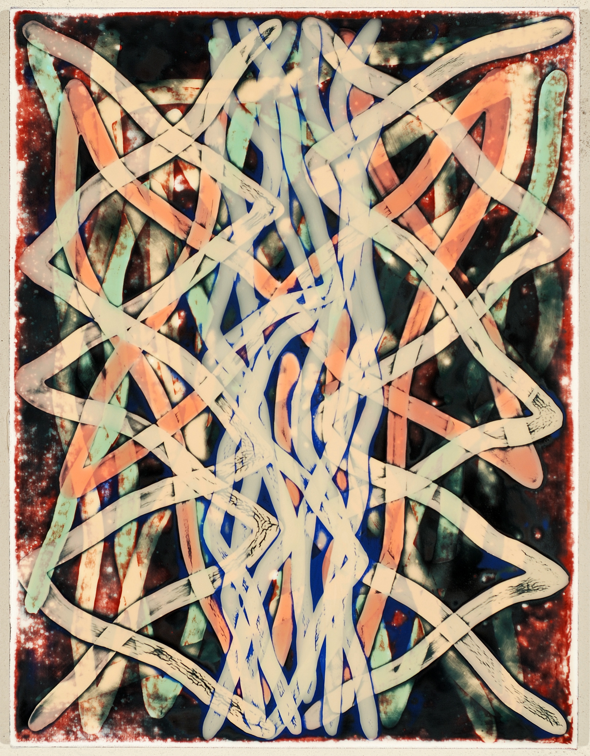 2017 XII, acrylic on canvas over board, 21.5 x 16.5 inches