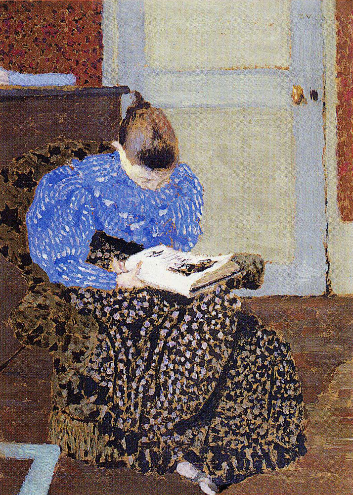 "Woman Reading" by Edouard Vuillard (1893)