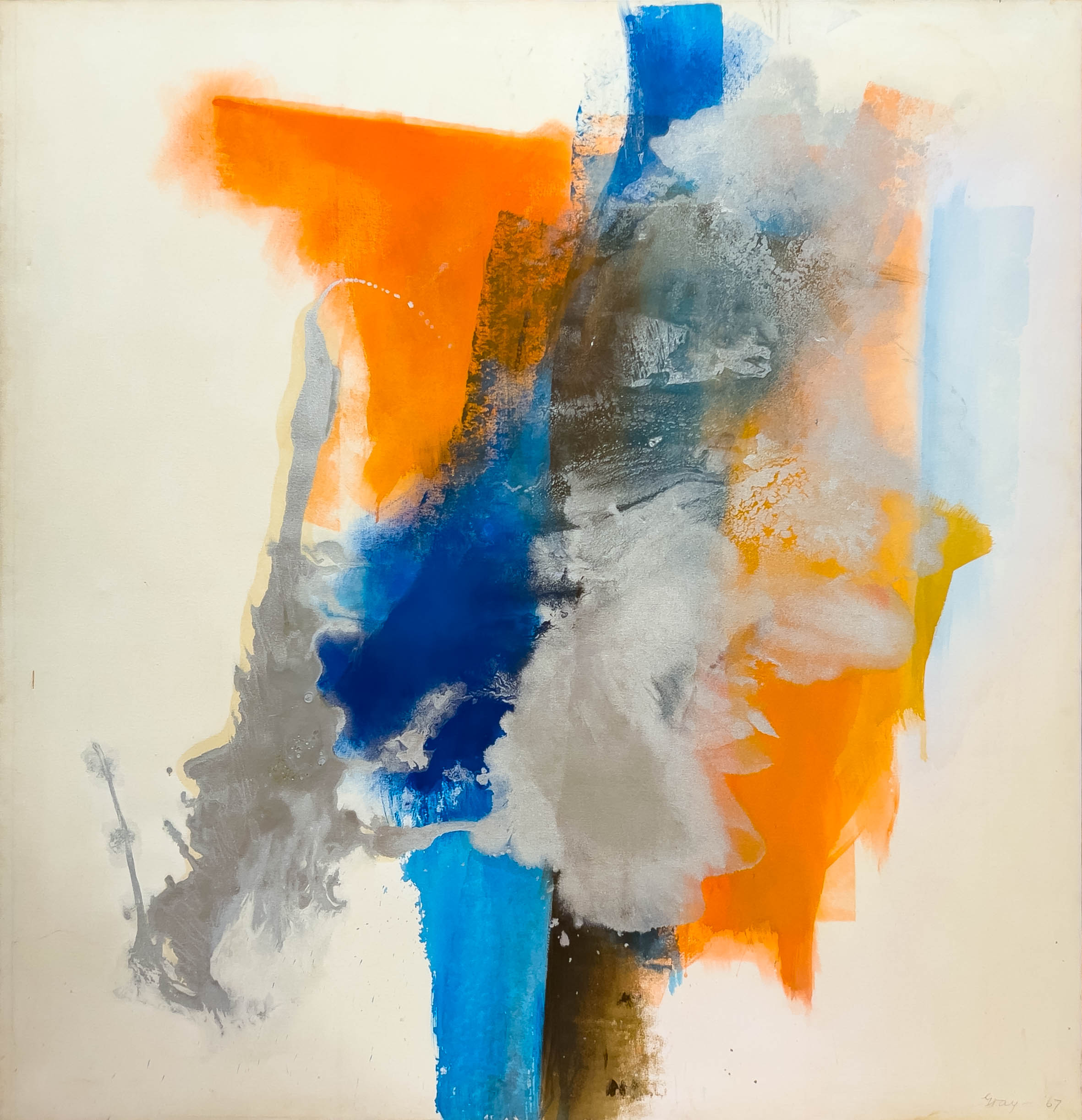 "Silver Breath", 1967, Acrylic on canvas, 82 x 79 inches