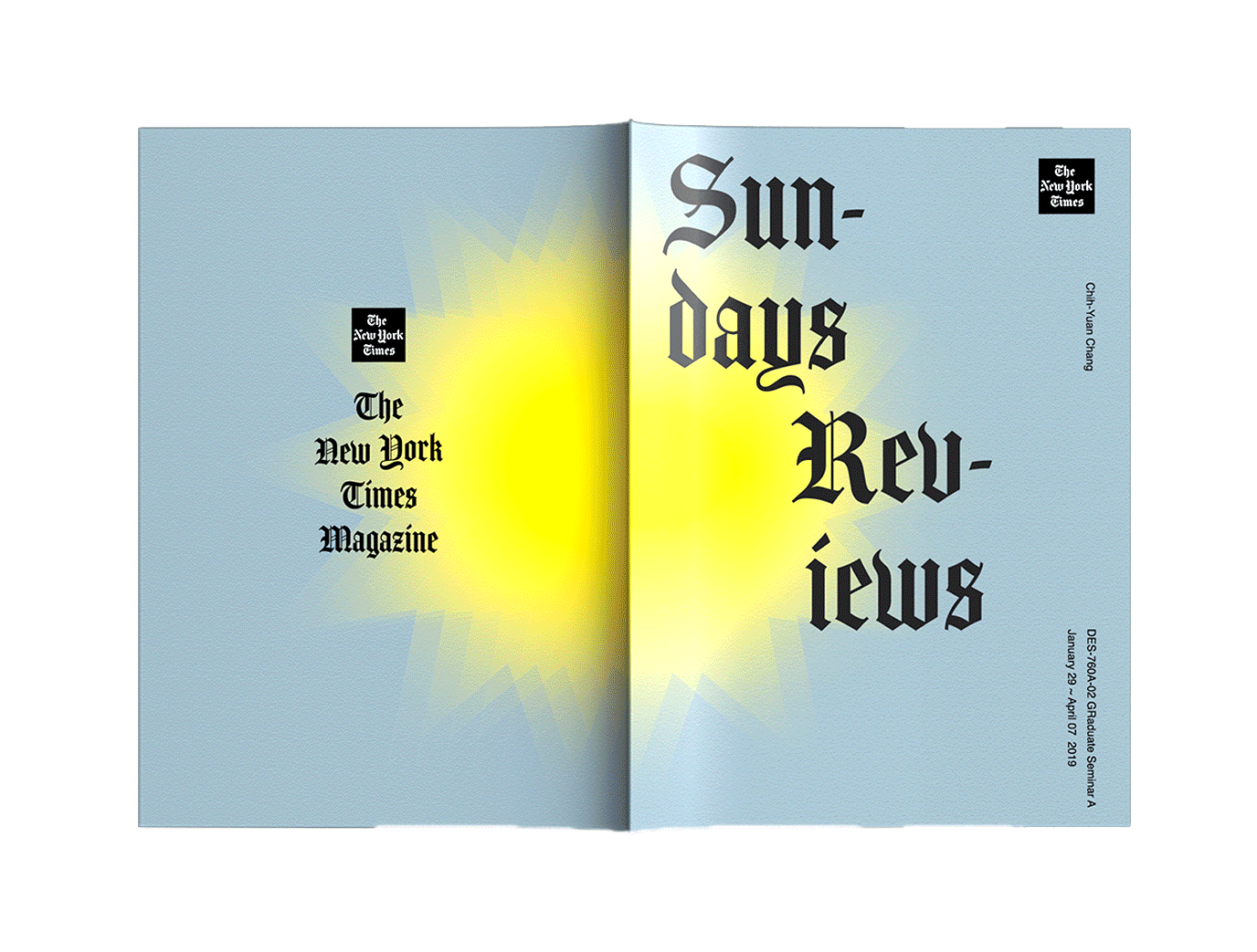 SUNDAYS REVIEW - EDITORIAL DESIGN