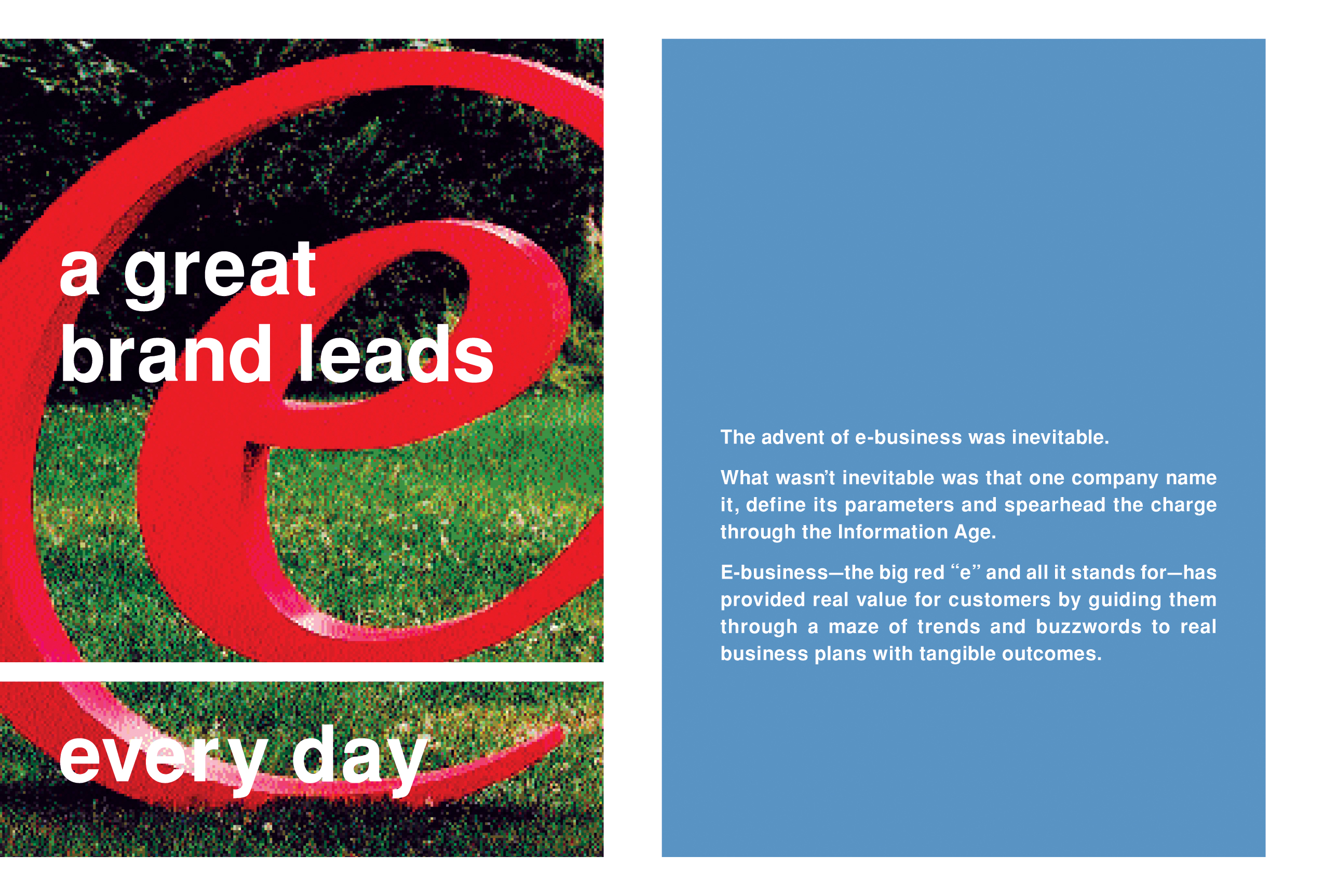Everyday IBM: Global Brand Book, inside spread.