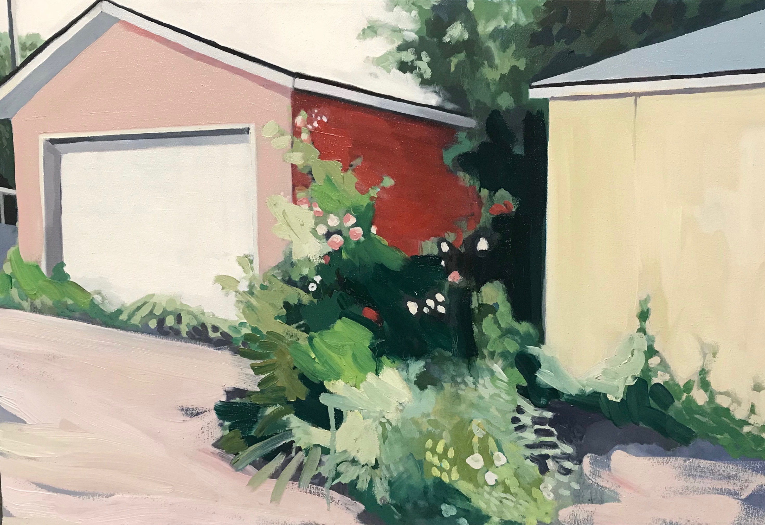 Overgrown Oil on canvas. 24x36. 2018
