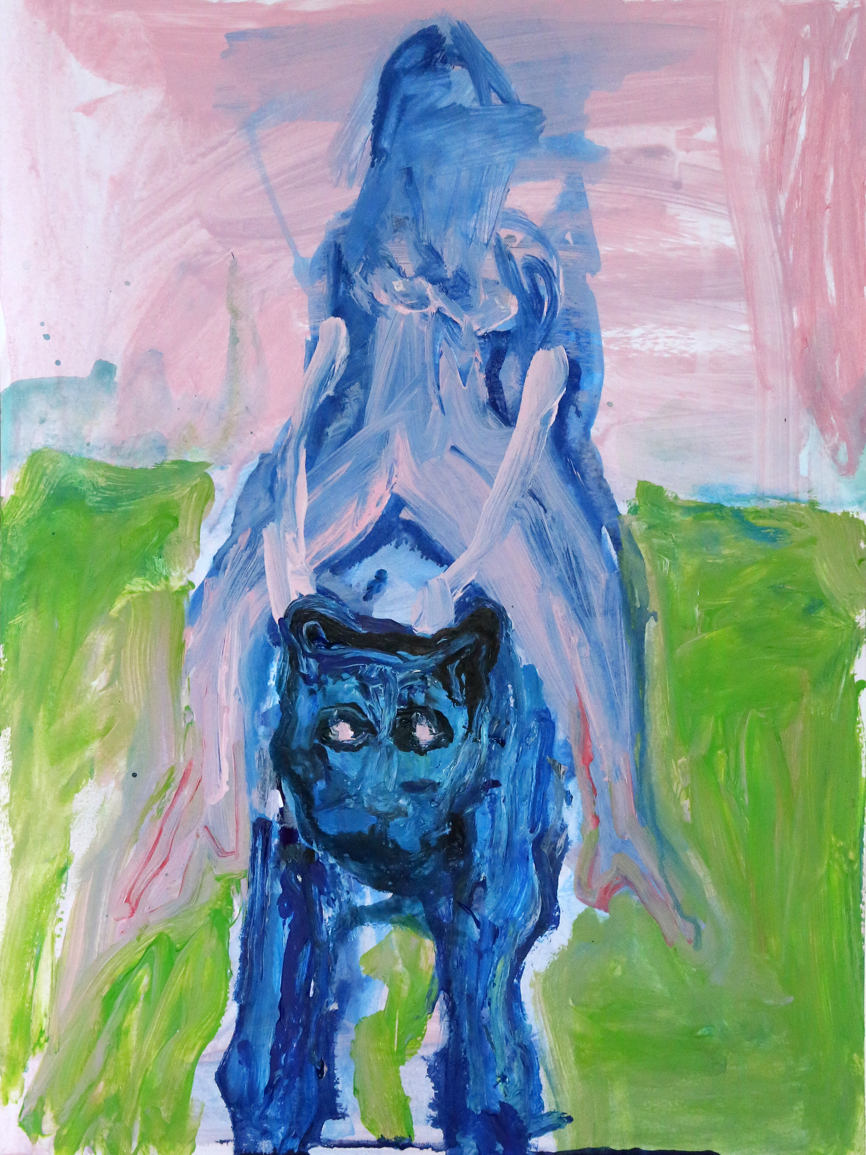 Jennifer SmithThe voyageAcrylic & ink on paper15.7x11.8”2021