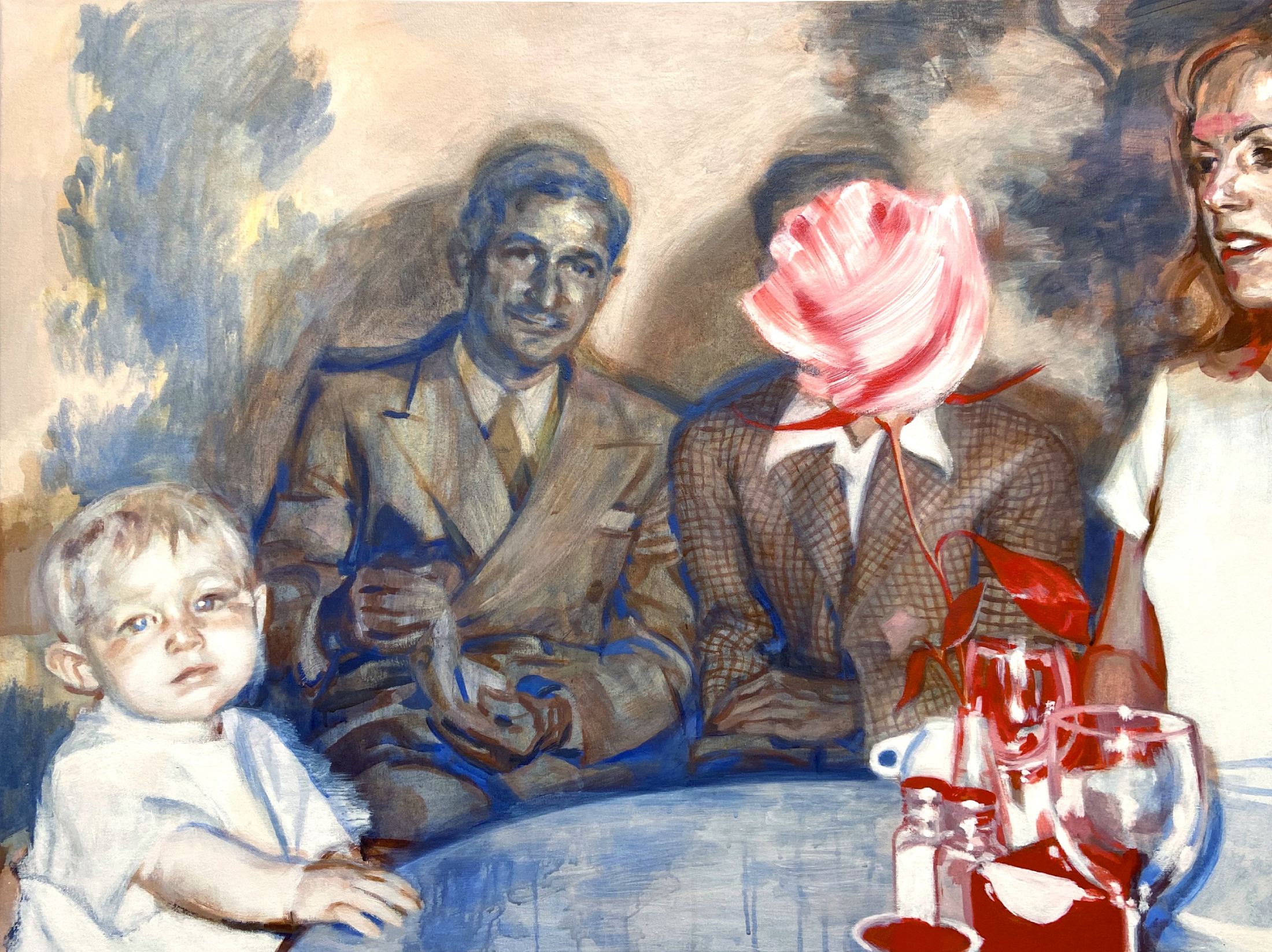 Les. 2023. Acrylic on canvas. 30x40"