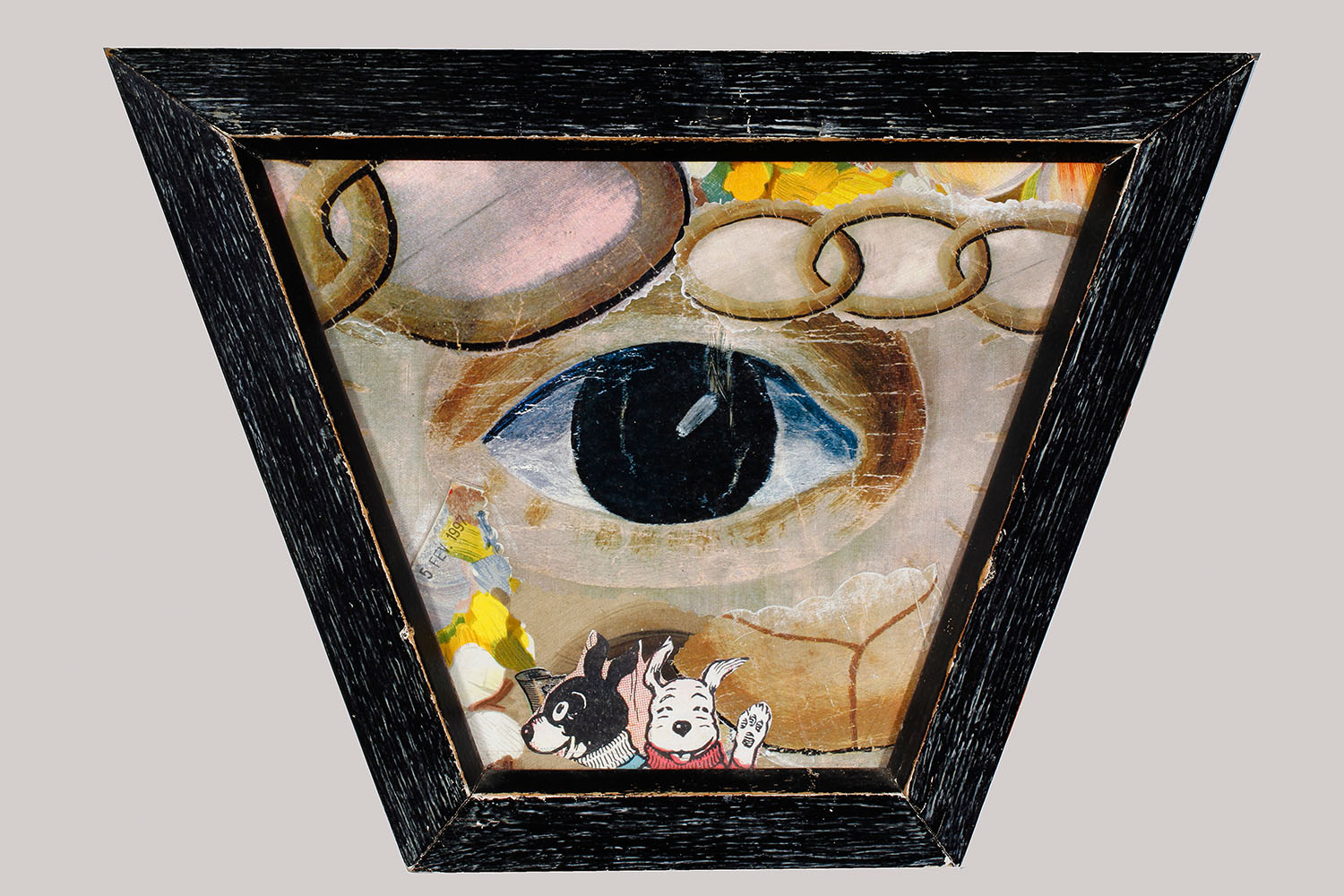 Pirate’s Paradise, 1997, Original paper collage on museum board, Diptych (left): 10 x 13 in. each.